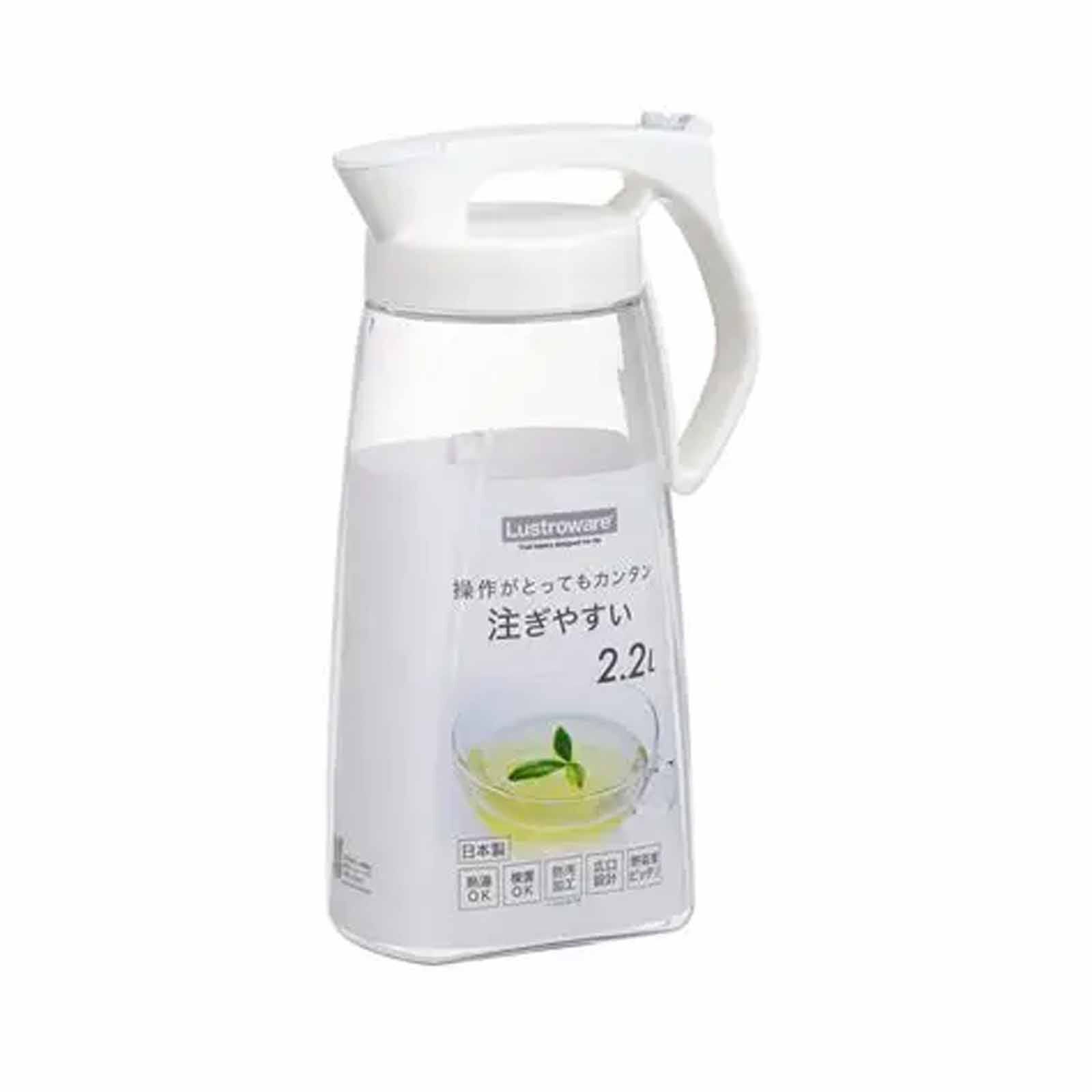 LUSTROWARE Water Pitcher (2.2l) - White K-1284-WH