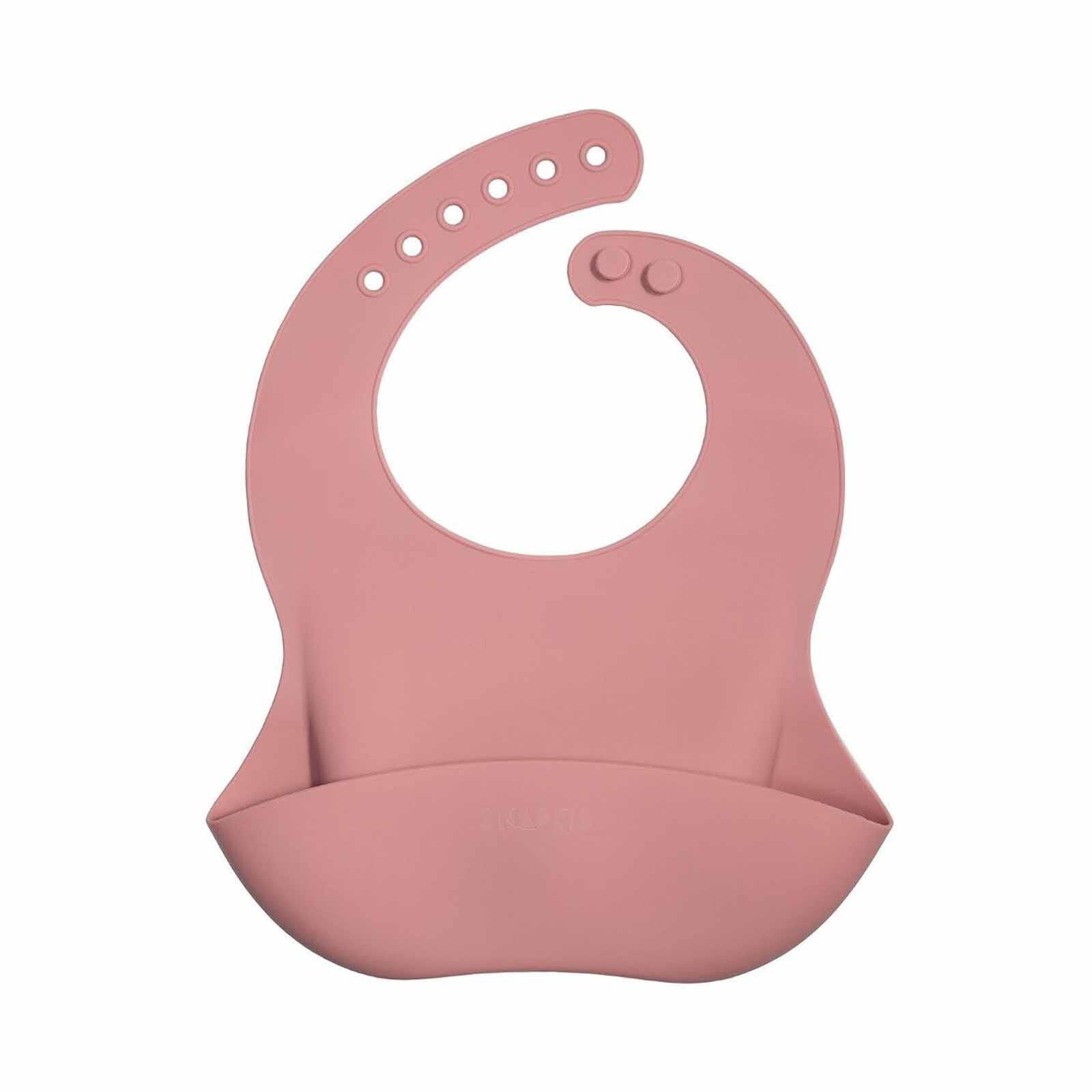 SNAPKIS Dark Pink SIL BIB