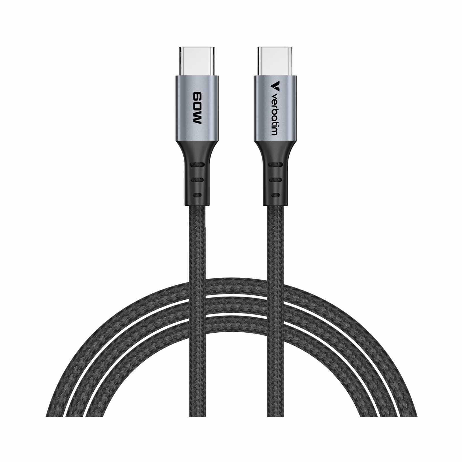 VERBATIM Sync & Charge Usb C To Usb C 60w 120 Cm VM31845-image 1