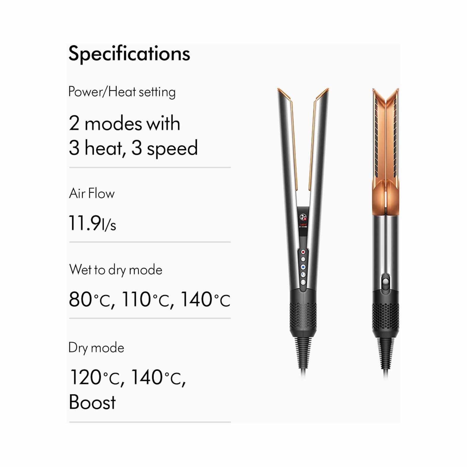 DYSON Airstrait Straightener (408210-01) - Nickel/copper HT01 HK/MY/SG BNK/BCO-image 9