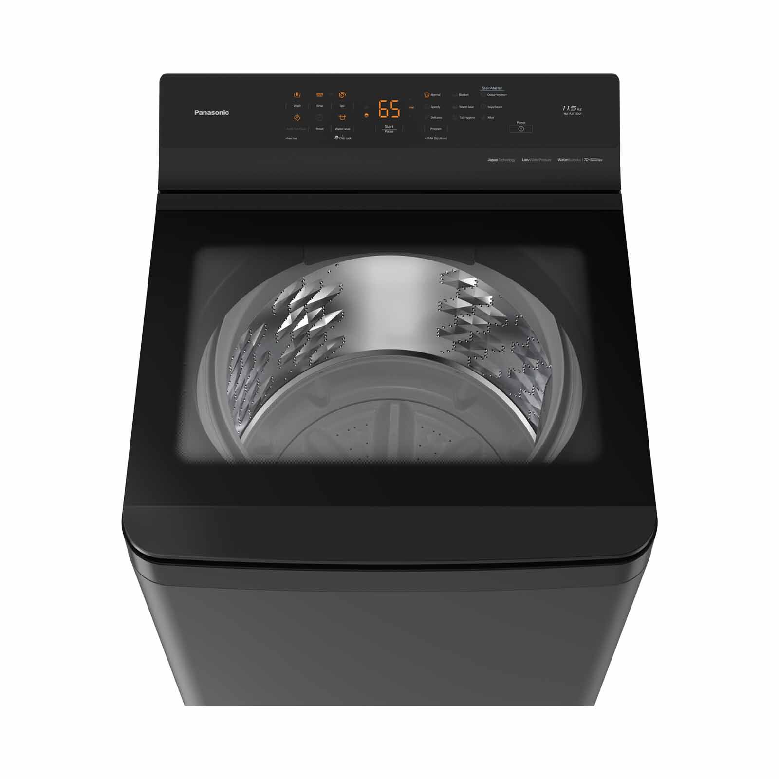 PANASONIC Top Load Washer - Dark Silver (11.5kg) NA-FJ115X1DQ-image 4