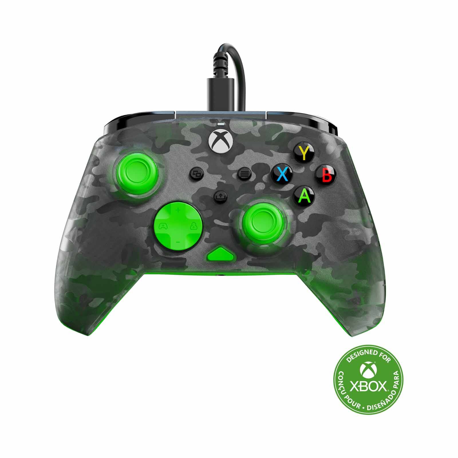 TURTLEBEAC Rematch Core Wired Controller (xbox/pc) - Camo Black & Green TBC-2001-55