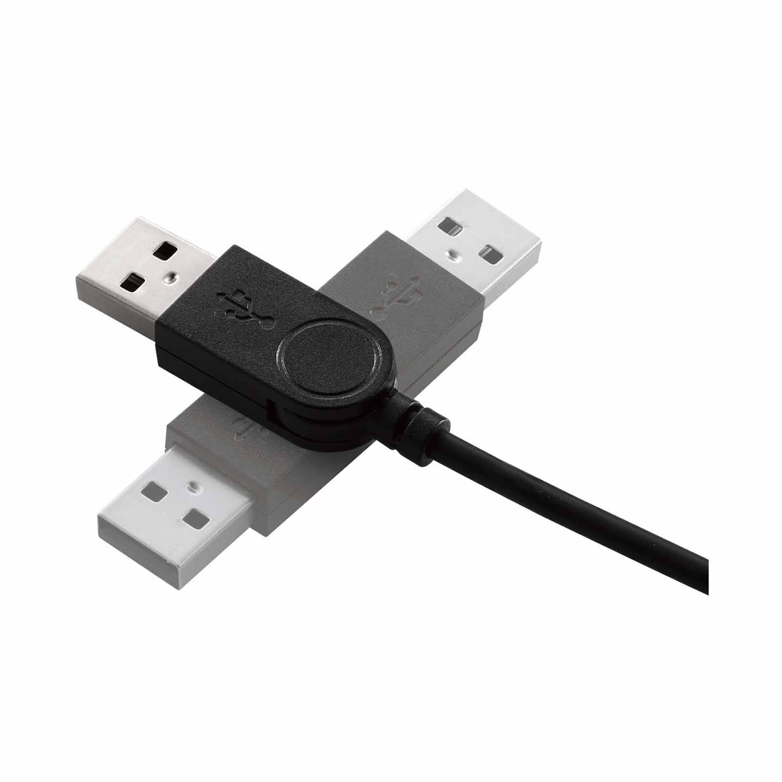 ELECOM Usb Hub 2.0 4 Ports 100cm Cable Black U2H-TZ427BBK-image 3