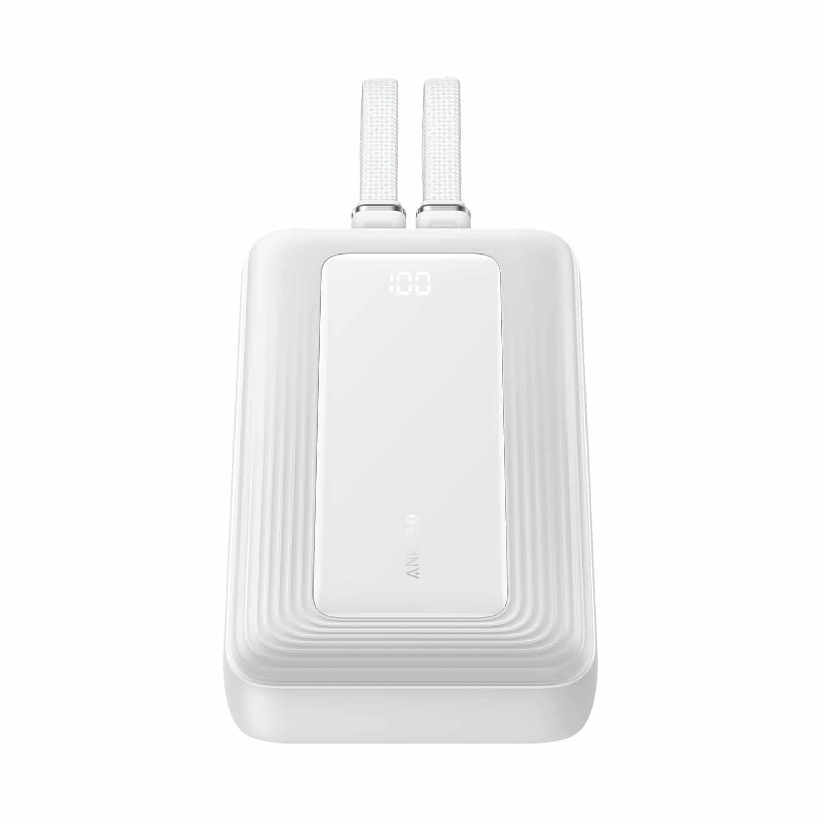 ANKER Zolo Powerbank 20000mah 45w Fast Charging Built-in Dual Usb C Cable - Wh A110MH22-image 3
