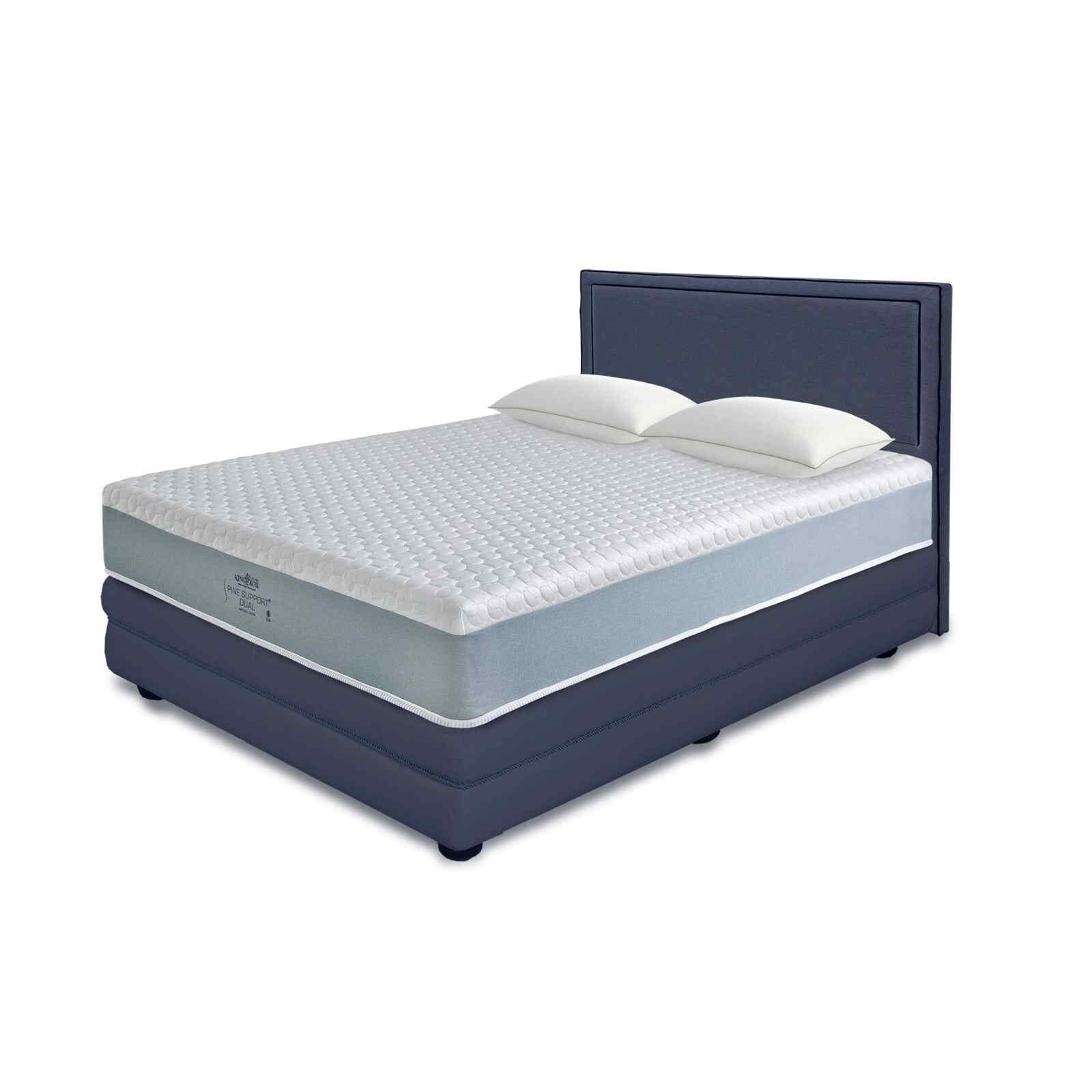 KINGKOIL Queen Size Mattress W/ss193 Storage And Headboard SPINE SUPPORT DUAL-image null
