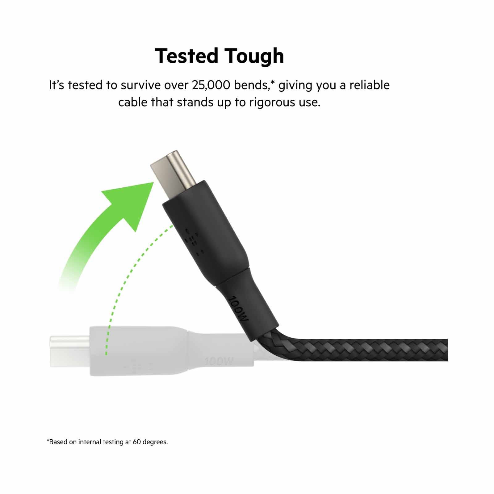 BELKIN Boostcharge Usb-c To Usb-c Cable 100w 2m Black CAB014BT2MBK-image 5