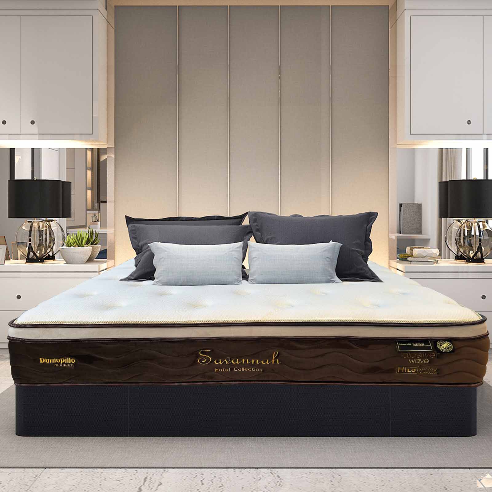 DUNLOPILLO Queen Storagebed Set SAVANNAH WITH STORAGEBED