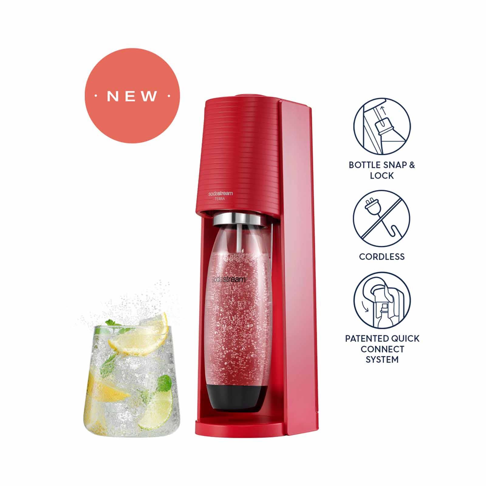 SODASTREAM Sparkling Water Maker - Red TERRA - 1012811652-image 1