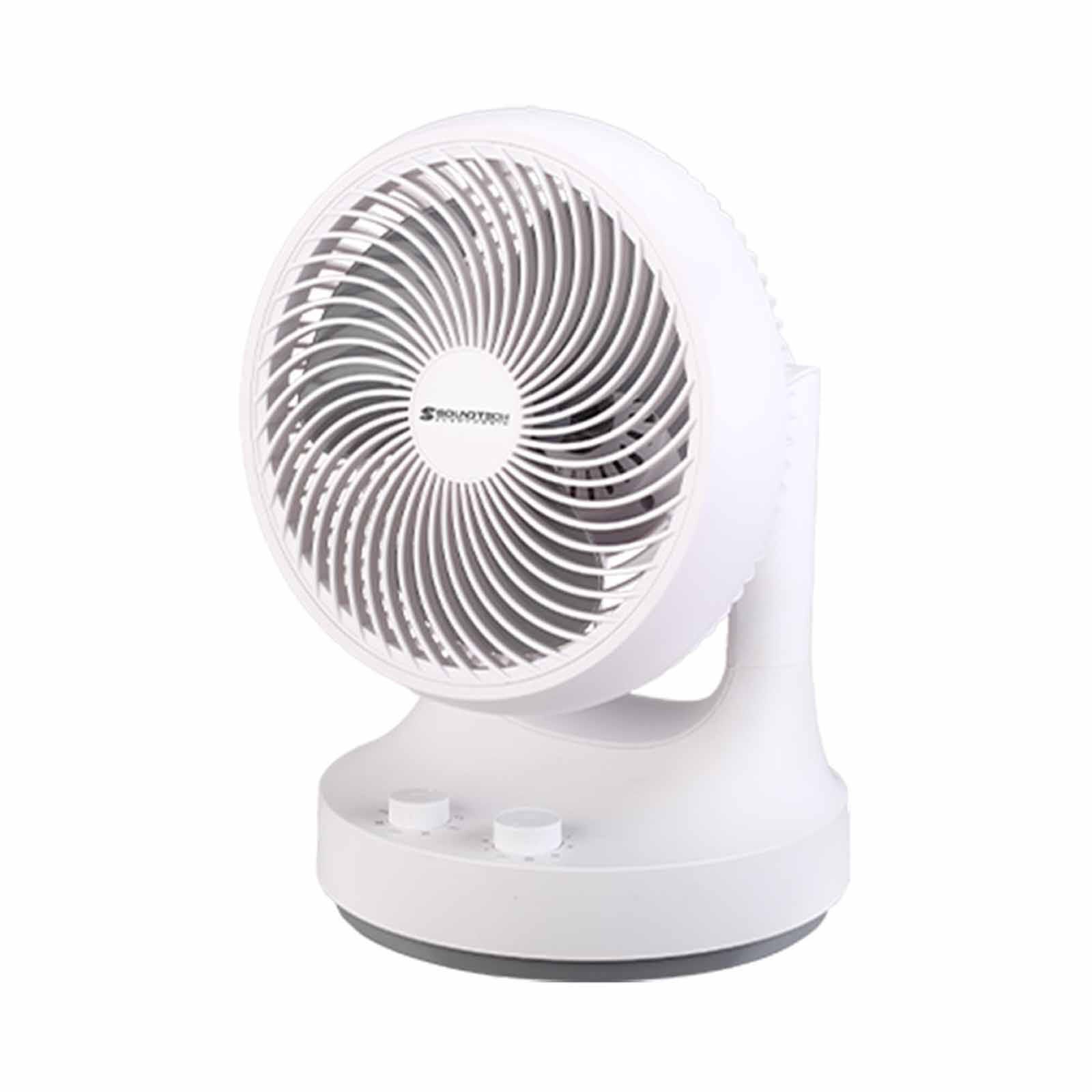 SOUNDTEOH 10 In Air Circulator Desk Fan -white ACF-2-image 3