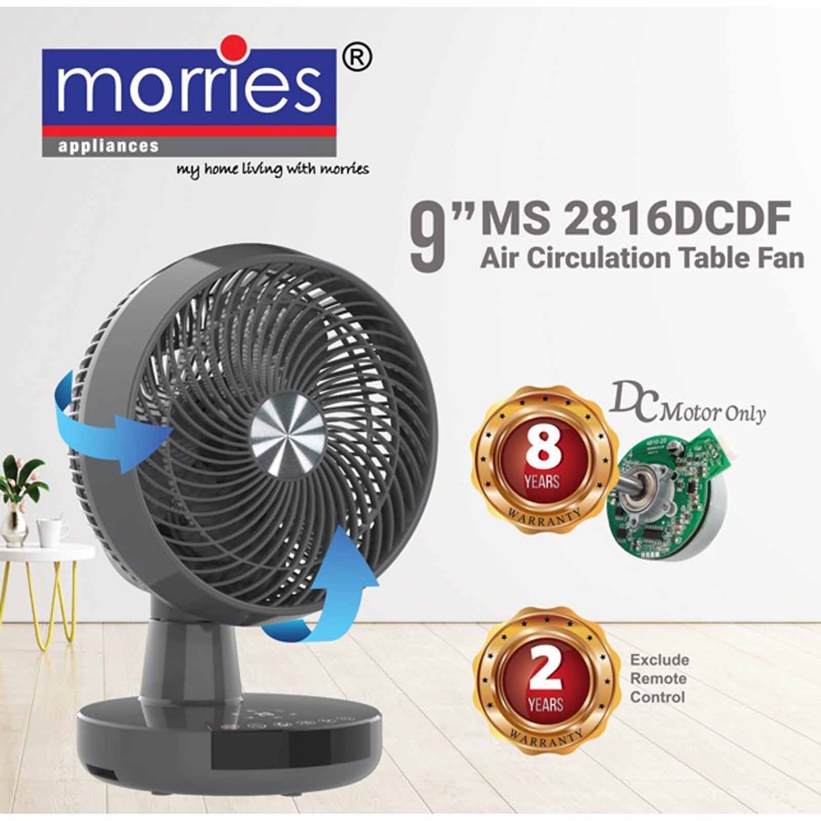 MORRIES 9 In Dc Circulator Desk Fan -grey MS-2816DCDF-GREY-image 4