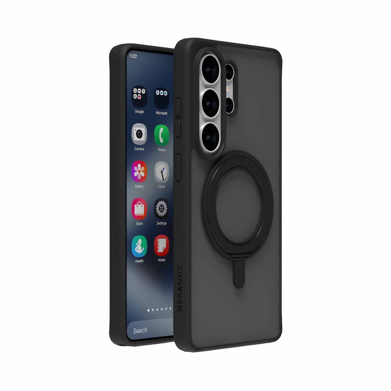 N.BRANDZ Mag360 Magnetic 360 Rotate Stand Case-matt Black N-MAG360-S26U-MB-image 6