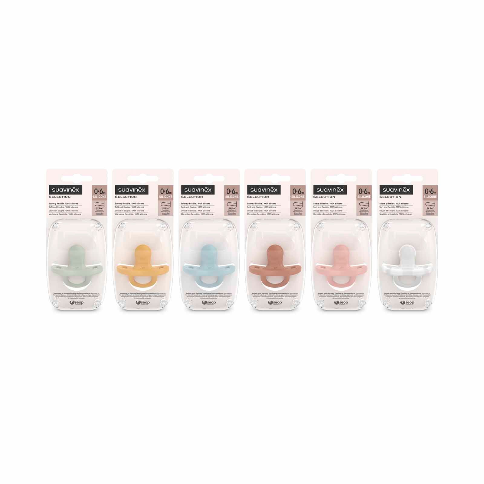 SUAVINEX All Silicone Soother With Sx Pro Physiological Teat 0-6m - Colour Essence Brick Red (online) SMOOTHIE ULTRA LIGHT-image 2