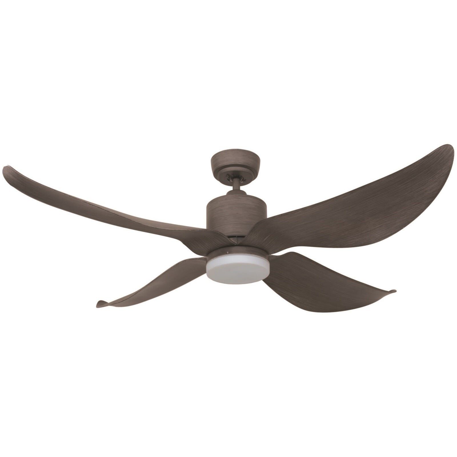 FANZTEC 52 In Dc Ceiling Fan With Led Light (greywood) FTTWS1 LED (GREYWOOD)-image null