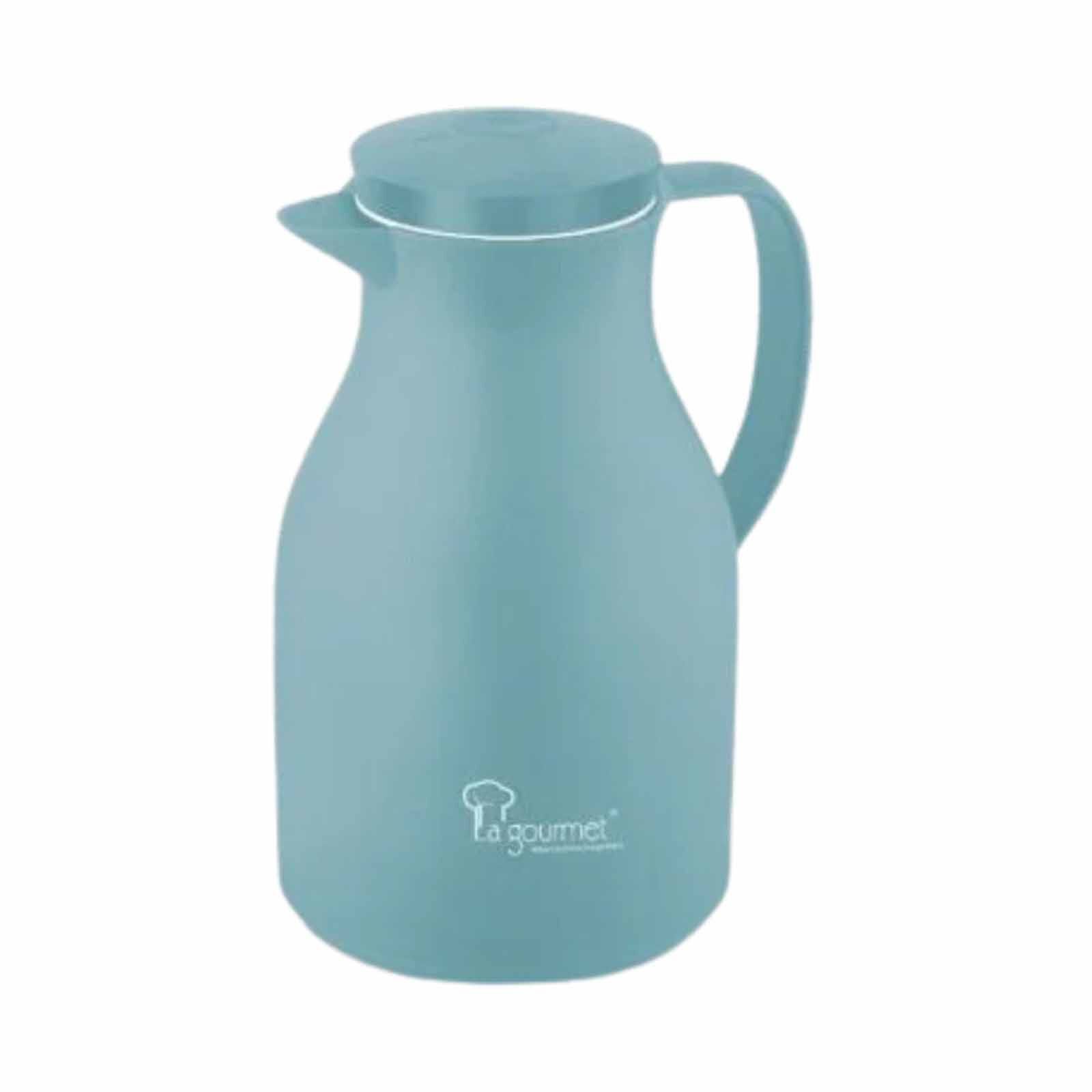 LA GOURMET Camelia 1.0l Glass Liner Vacuum Water Jug - Blue LGVJ400178-image null