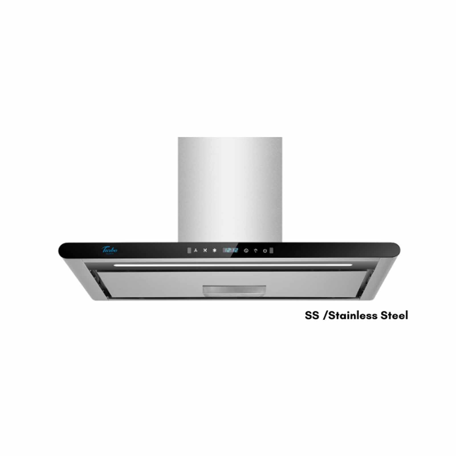 TURBO 90cm T-ultra Slim Chimney Hood (stainless Steel) T208-SS-image 1