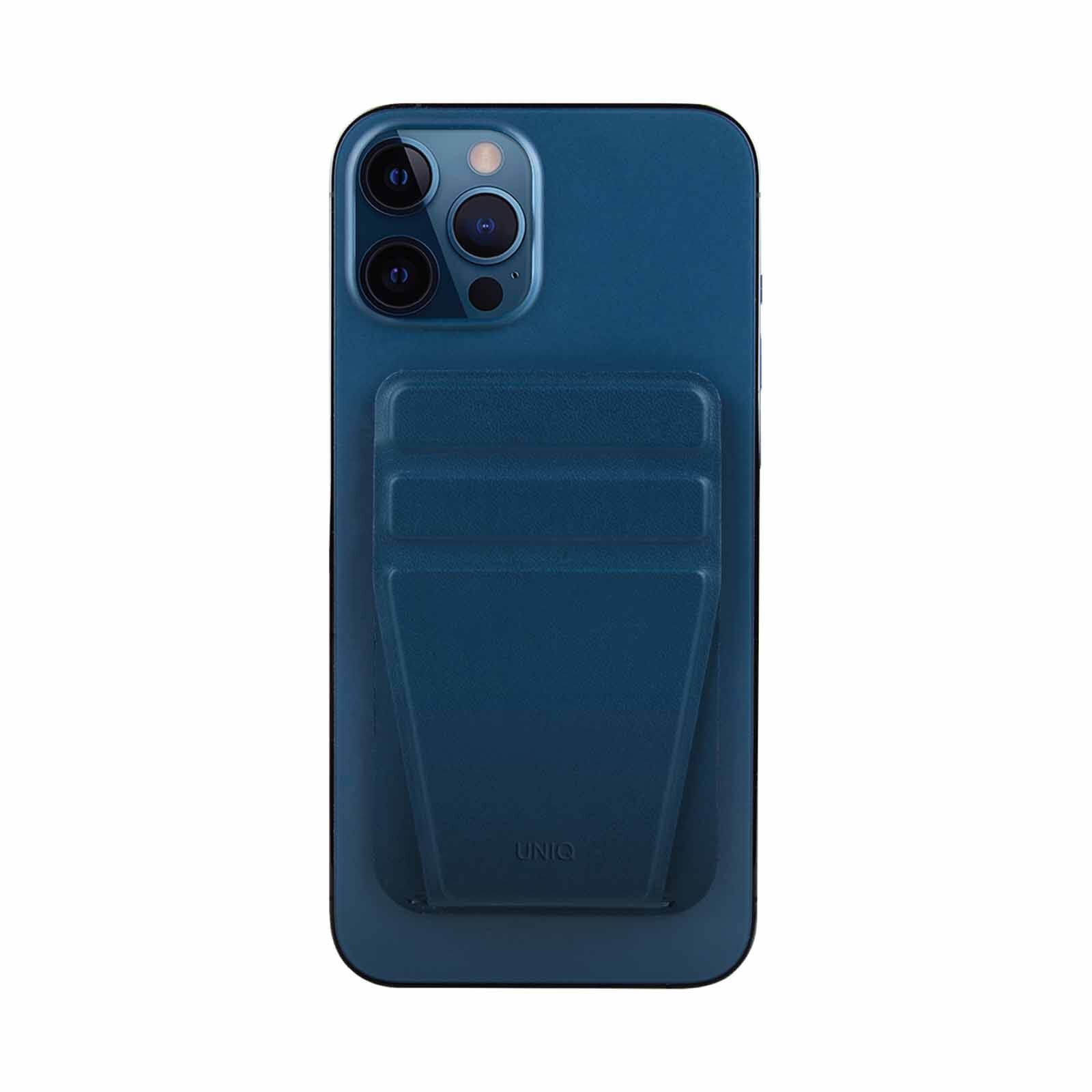 UNIQ Lyft Magnetic Snap-on Stand And Card Holder - Nautical Blue (blue) UNIQ-MGSNAPONCH-LYFTBLU-image 2