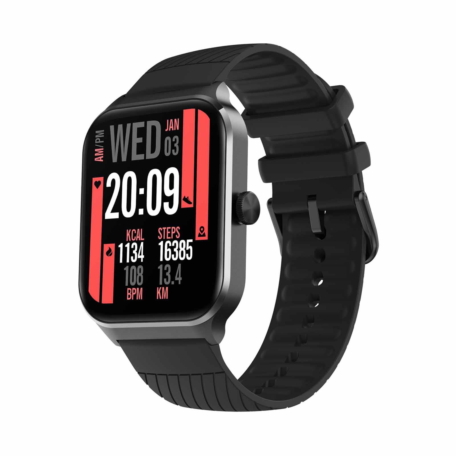 NOISE Colorfit Canvas Smartwatch - Jet Black WRB-SW-COLORFITCANVAS-STD-BLK_BLK-image 2