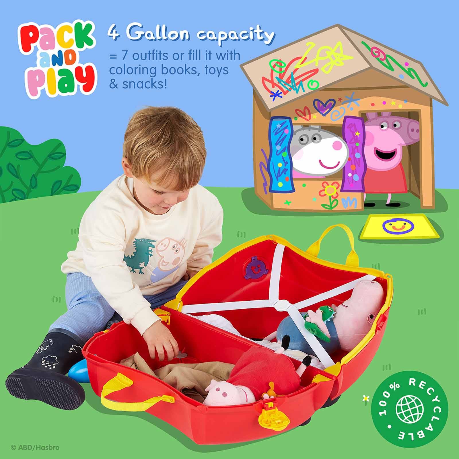 TRUNKI Ride On Luggage - Peppa Pig TR0064-GB01-image 2