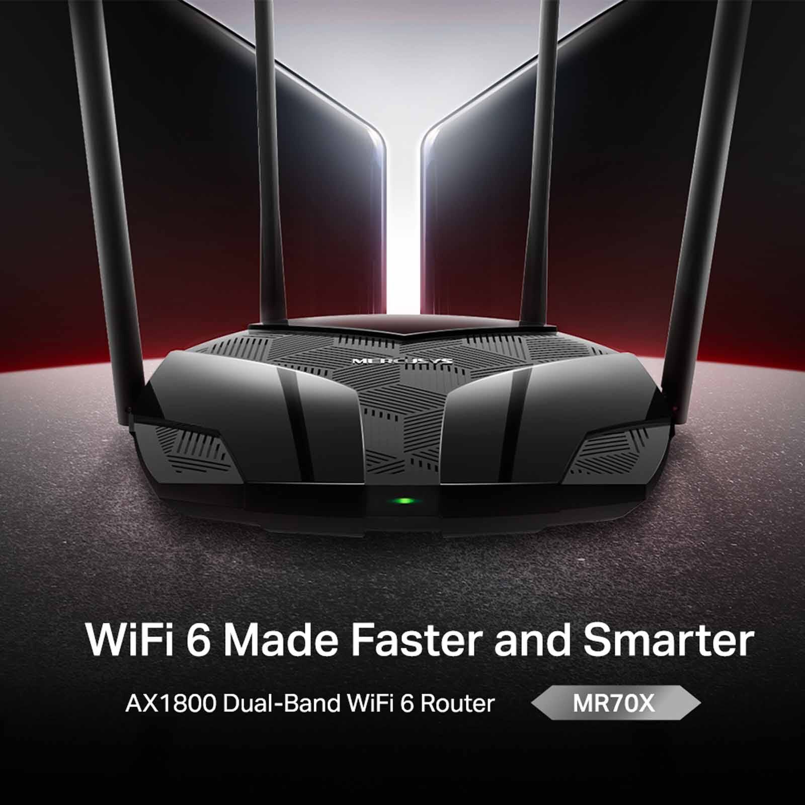 TP LINK Ax1800 Dual-band Wifi 6 Router MERCUSYS MR70X-image 2