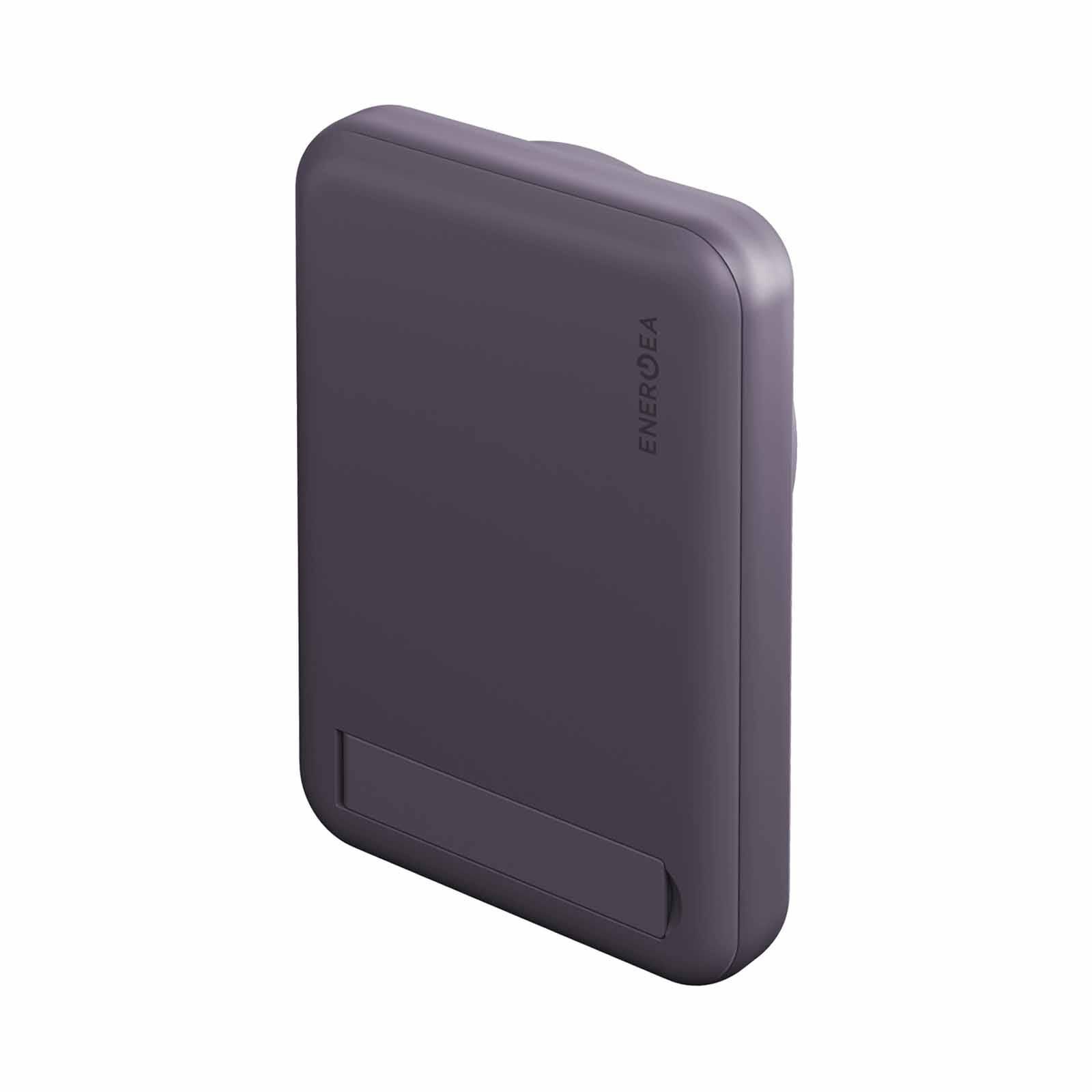 ENERGEA Magpac Mini 10000mah Ultra Slim Magsafe Compatible Powerbank With Built-in Video Stand - Purple MP-MINI-PUR-image 2