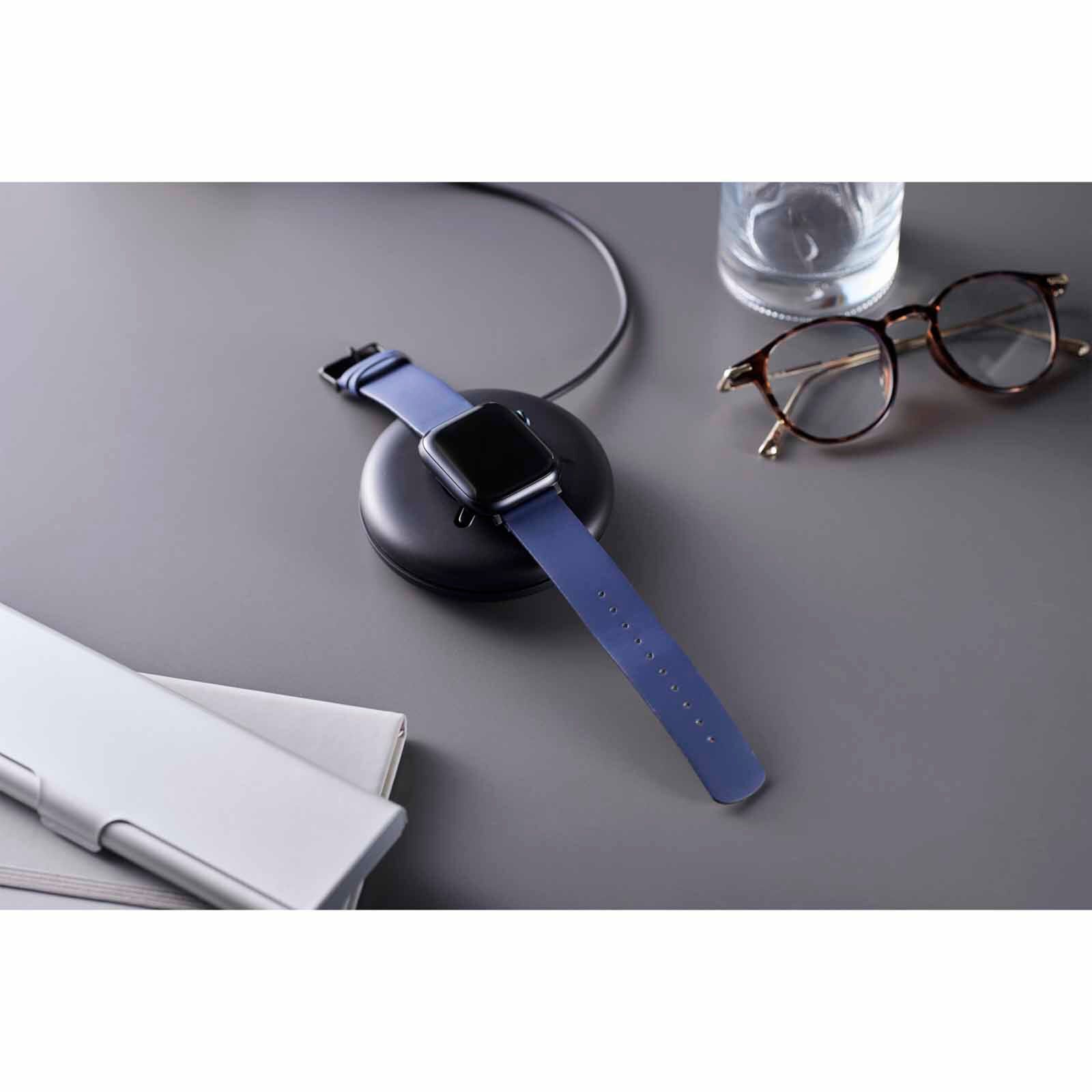 ELECOM Soft Leather Apple Watch Band 49/45/44/42mm (navy) AW-45BDLNV-image 5