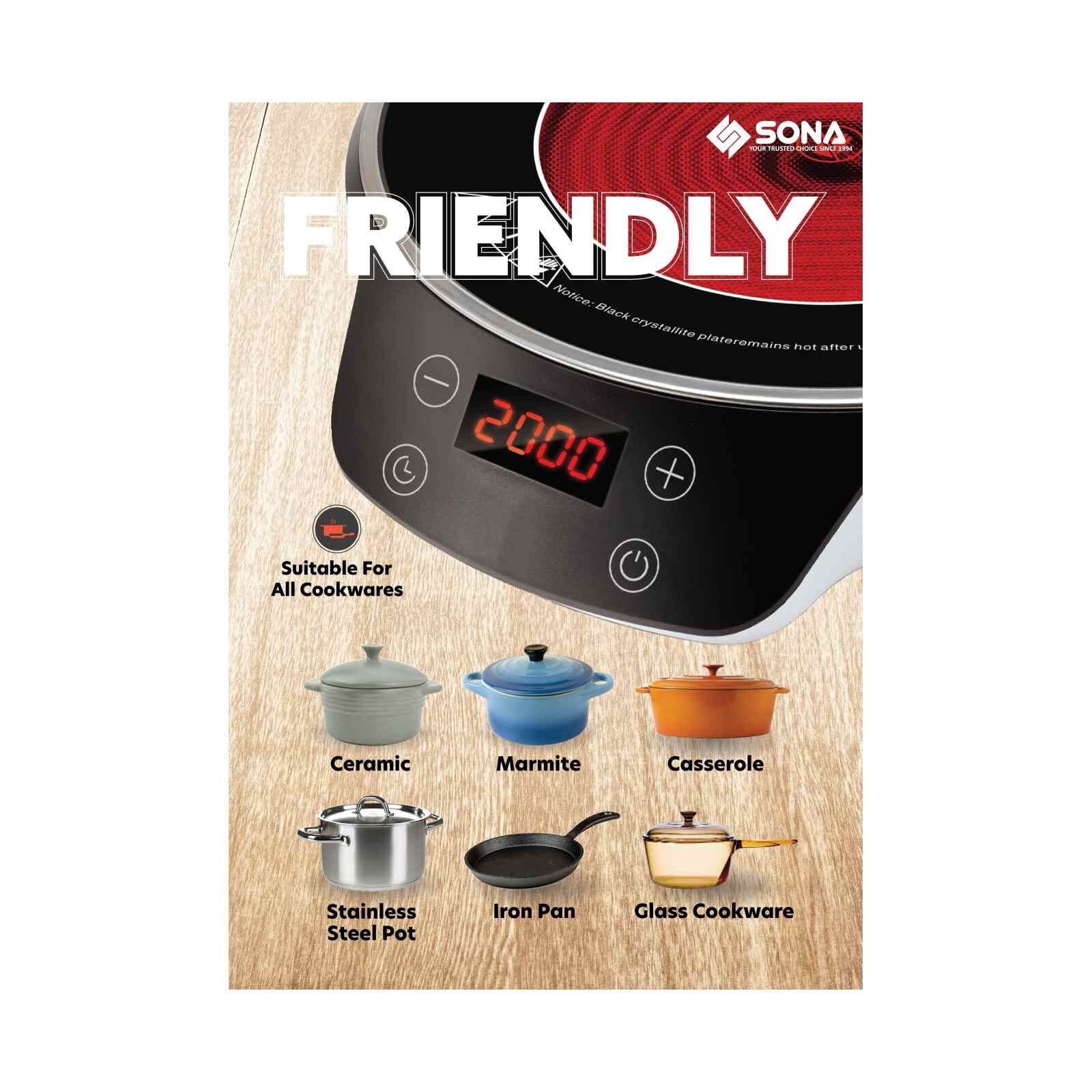 SONA Digital Infrared Ceramic Cooker SIC3310-image 4
