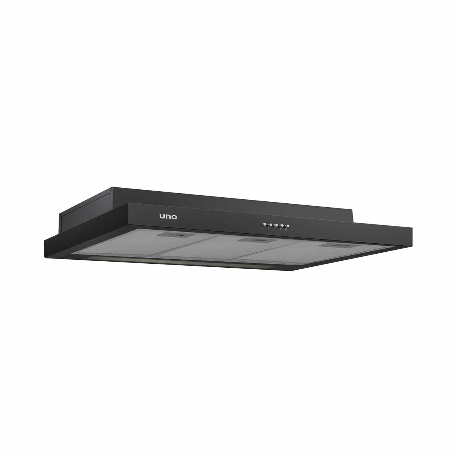 UNO 90cm Slim Line Cooker Hood - Matte Black (exclude Installation) UA9119BK-image 1