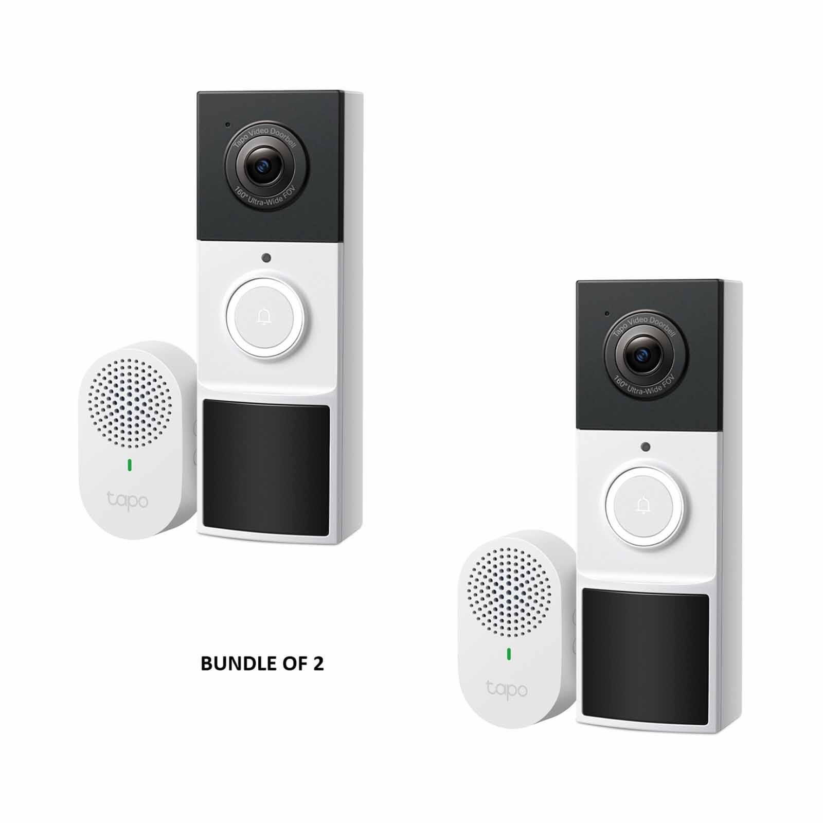 TP LINK Bundle Deal - Video Doorbell Camera (x2 Pcs) TPL-TAPO-TD21 X 2