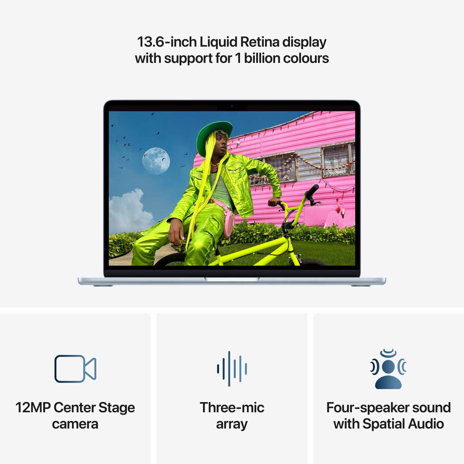 APPLE 13-inch Macbook Air: M5 Chip With 10-core Cpu And 10-core Gpu, 16gb, 1tb Ssd - Sky Blue MDHJ4ZP/A-image 3