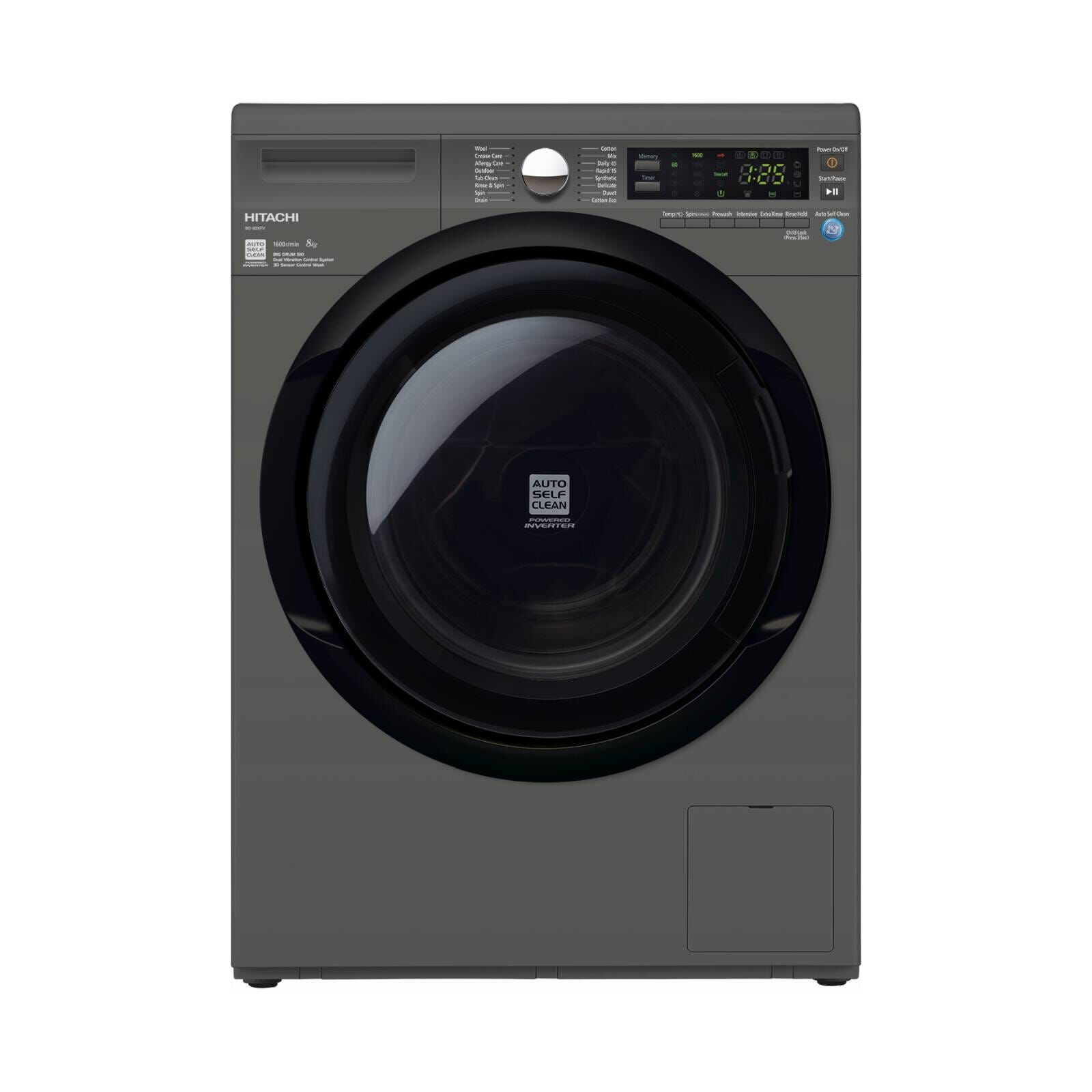 HITACHI Front Load Washer (9kg) BD-90XFV-MS