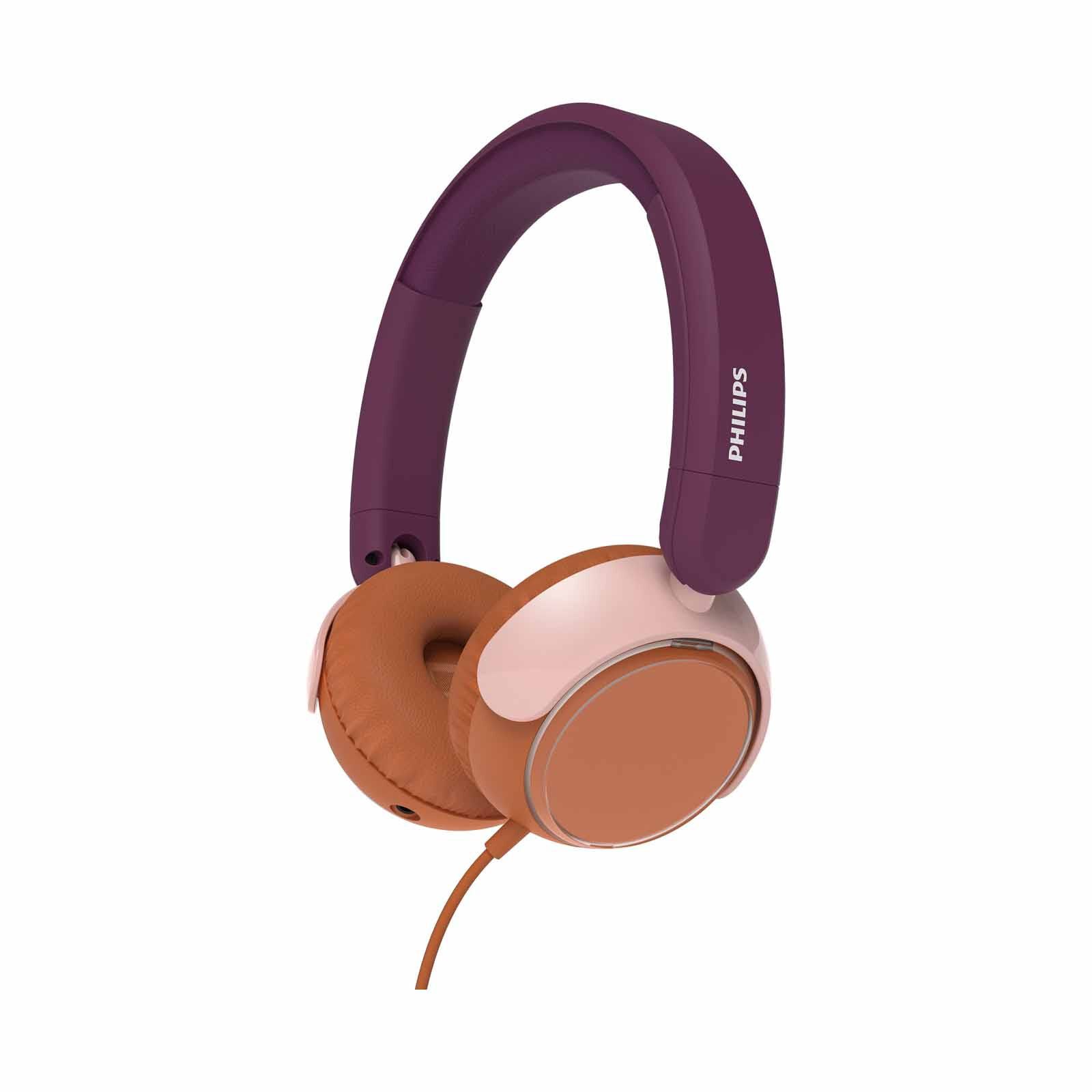 PHILIPS Kids Wired On-ear Headphones Magenta Purple TAK2000MP/00