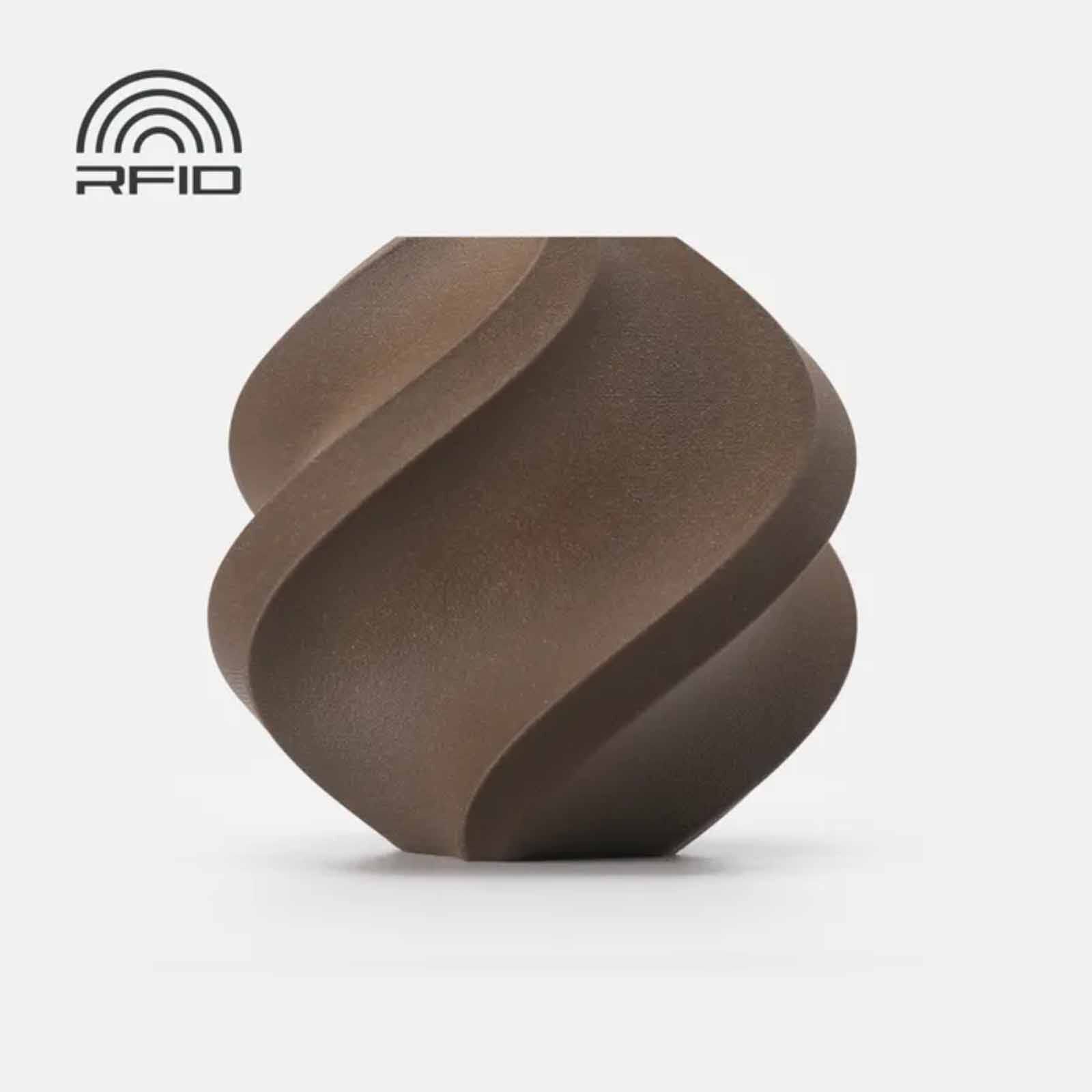 BAMBU LAB Pla Wood - Black Walnut - With Bambu Reusable Spool BAM-A16-K0-1.75-1000-SPL-image null