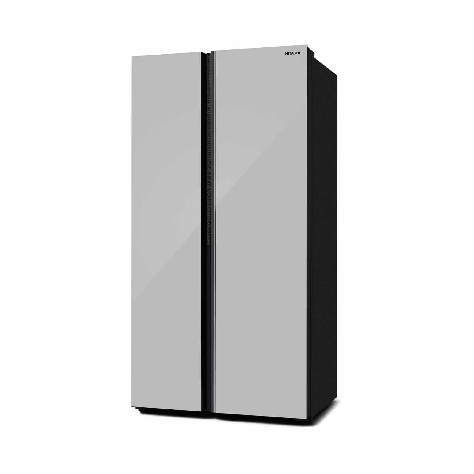 HITACHI Side By Side Door Fridge (656l) Glass Silver HRSN9713ESGSSG-image 2