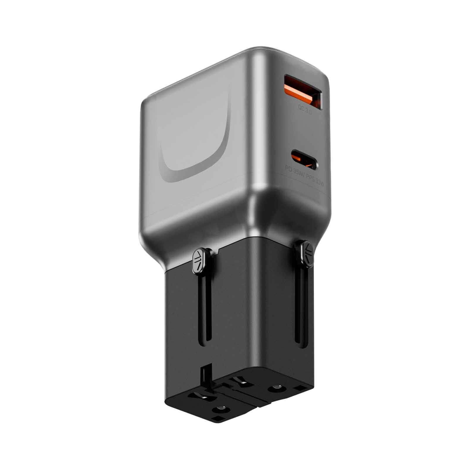 ENERGEA Travelgo Adapter 35, 1a1c 35w - Gunmetal Black TGA-35-GUN-image 1