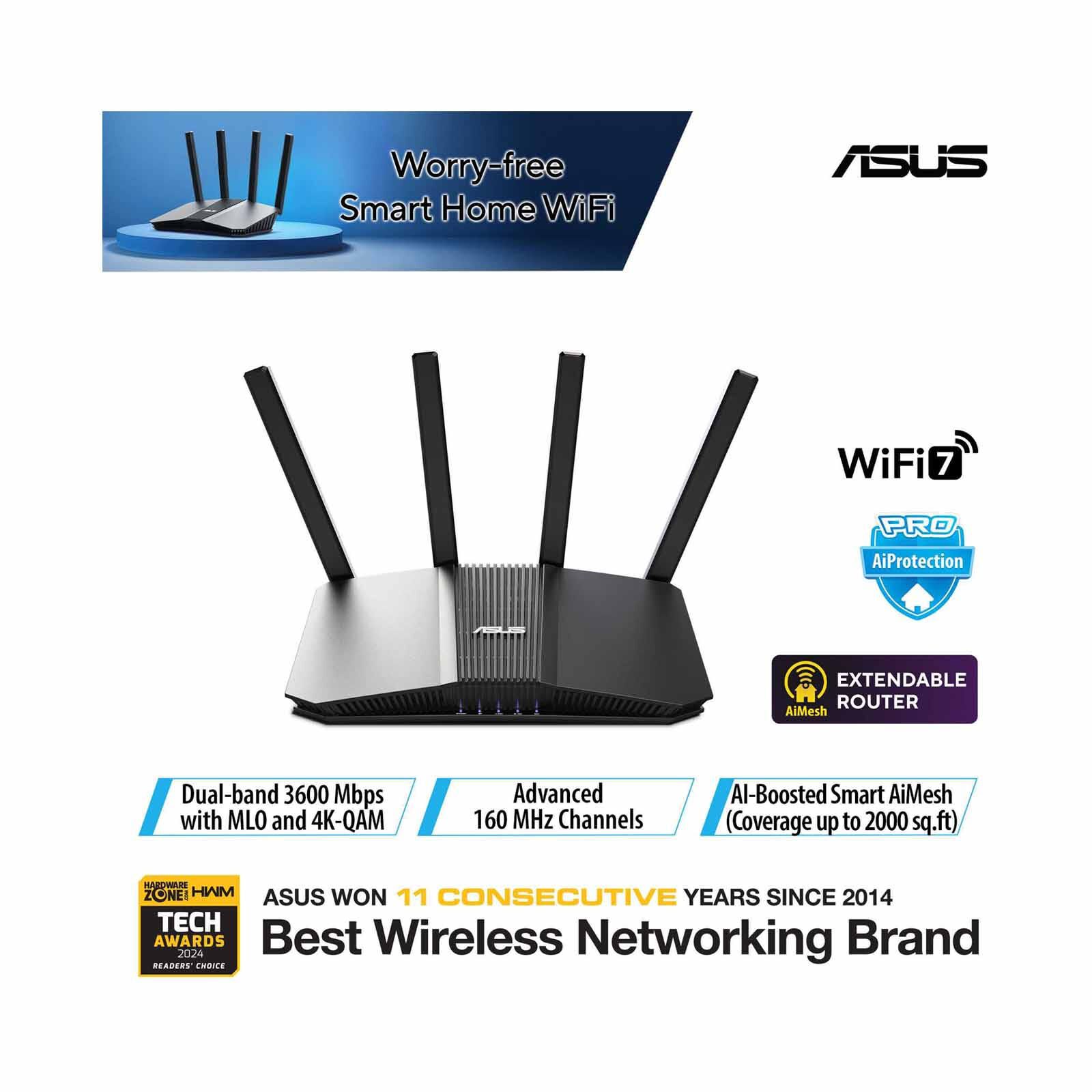 ASUS Dual Band Wifi 7 Router RT-BE58U-image 1