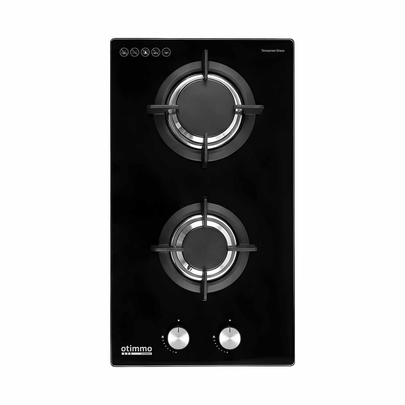 EUROPACE 2 Burner Gas Hob - Tg (30cm) (exclude Installation) EBH6230ETG-image 1