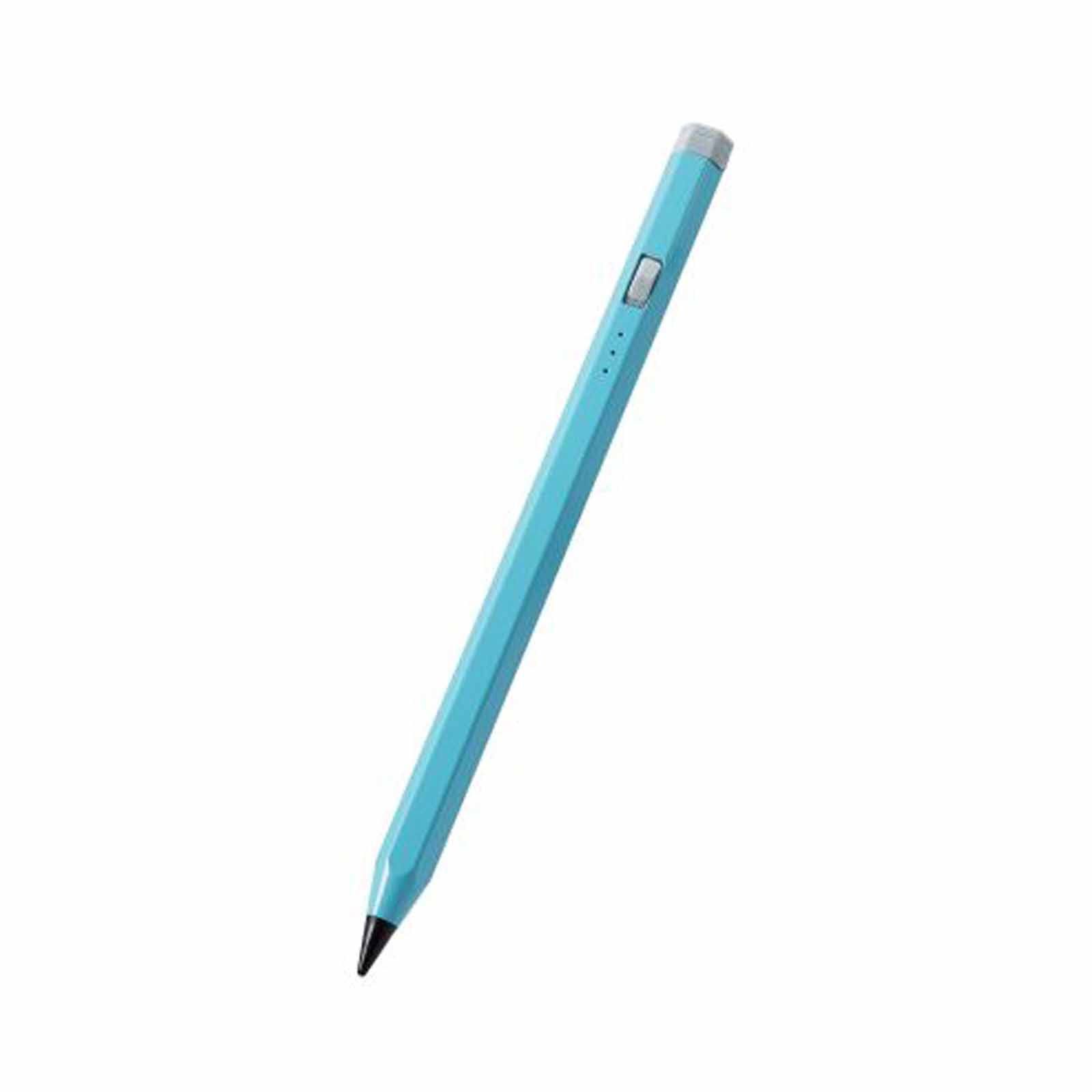 ELECOM Active Stylus Pen/pencil Design/hexagon/rechargeable/for Ipad Only/palm Rejection/tilt Detection/mag P-TPACAPEN01BU-image 1