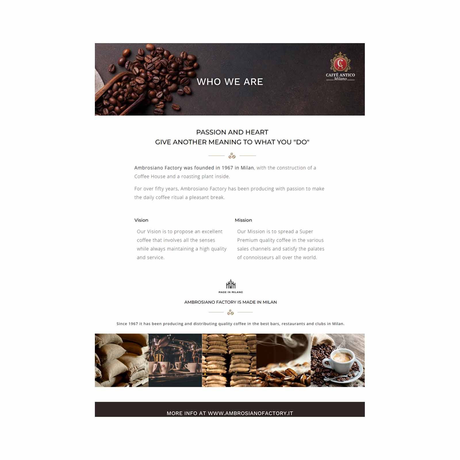 KITH Caffe Antico Coffee Beans Mix Intenso In Pack Doumo Antico Milano 1kg CAHDU1000GRA-image 4