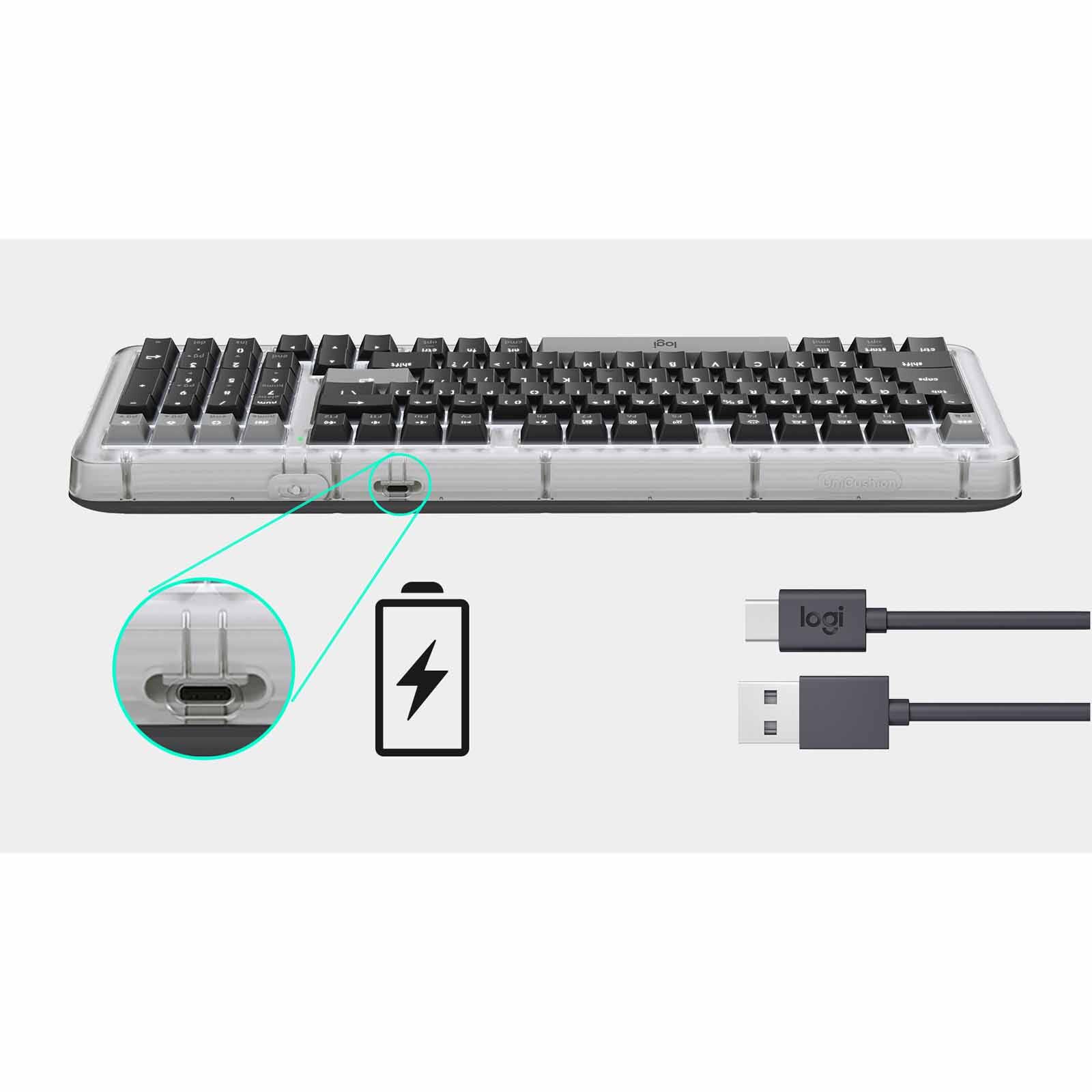 LOGITECH Alto Keys K98m Wl Mech Linear Keyboard Graphite 1y 920-013584-image 7