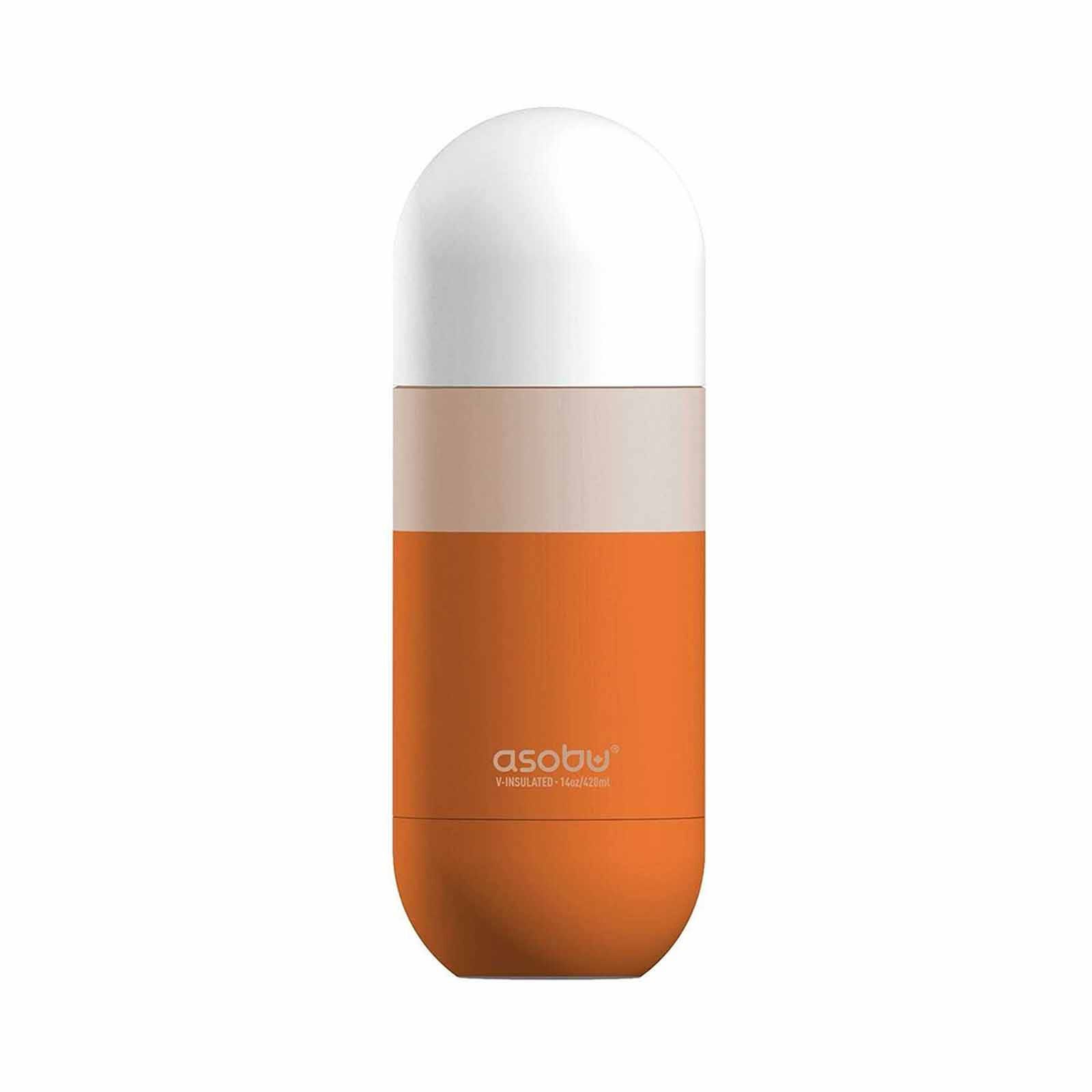 ASOBU Orb Water Bottle Pastel Orange 420ml ASBV30OR-image 1