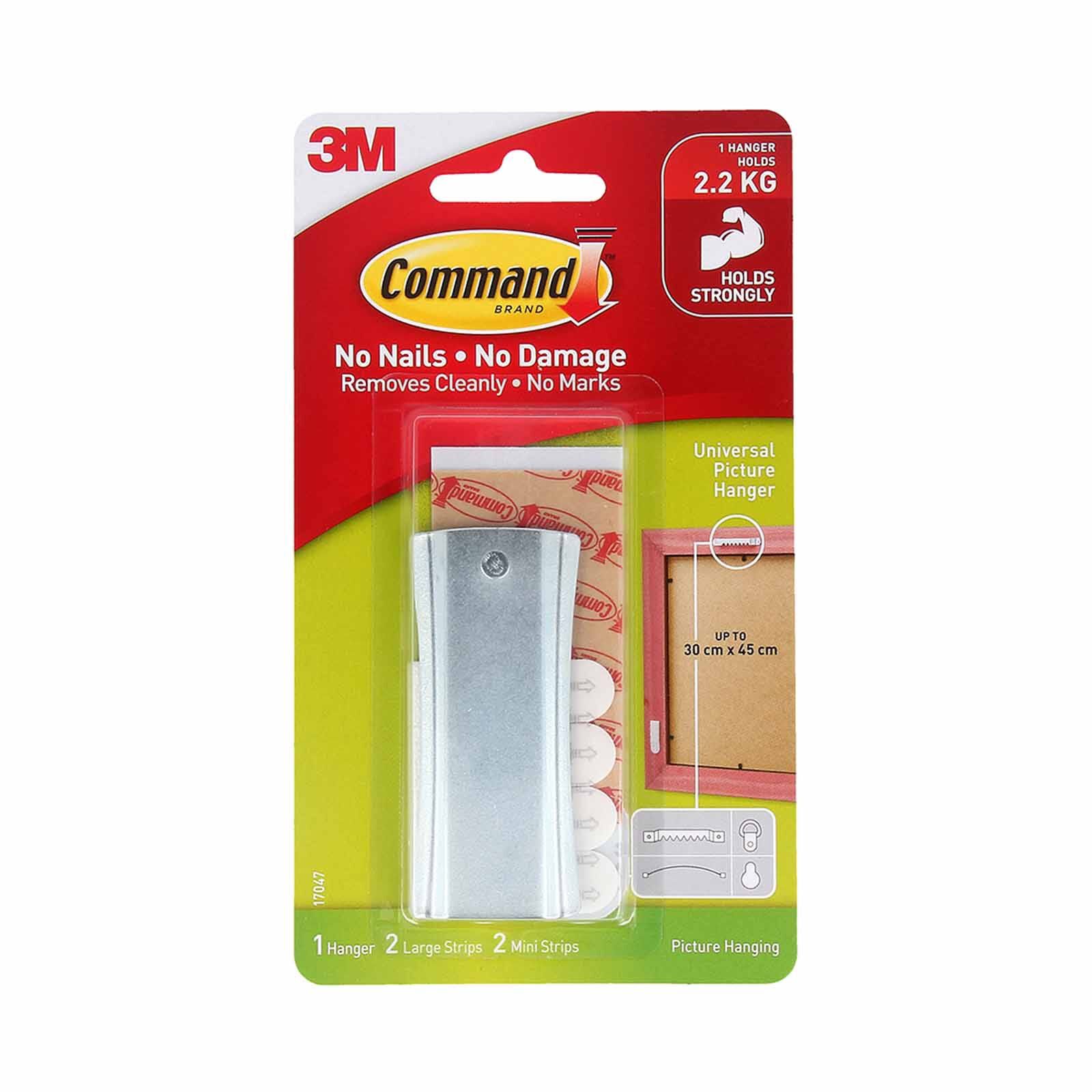 3M COMMAND Sawtooth 1hanger 2large Strips 17047