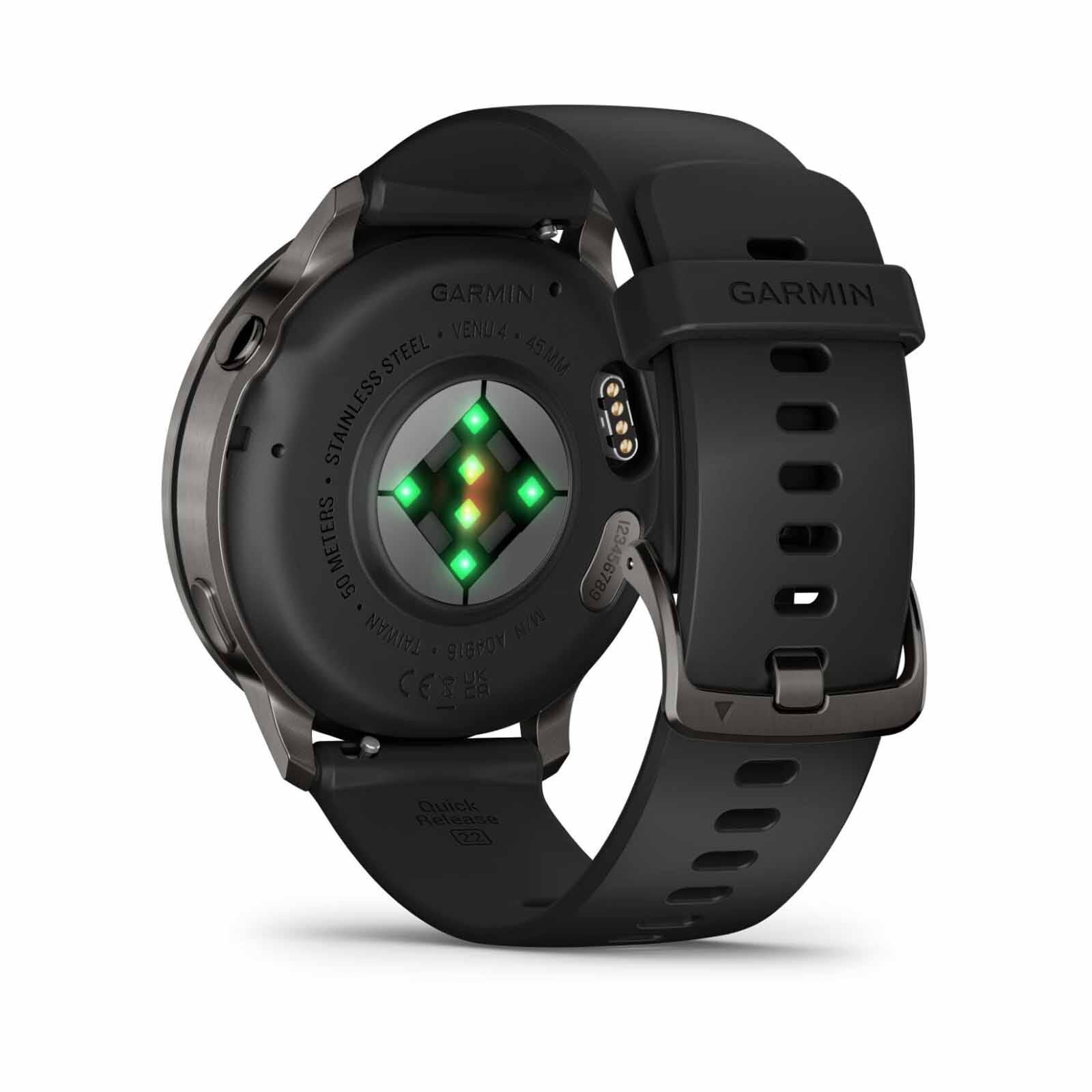 GARMIN Venu 4 - 45mm Slate With Black Silicone Band GM-010-03014-40-image 5