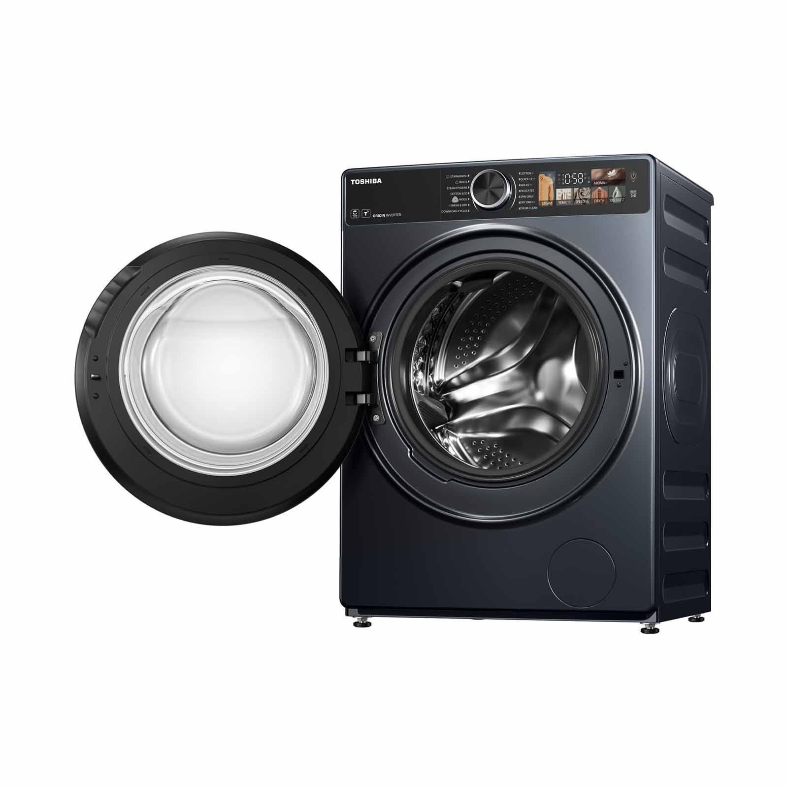 TOSHIBA Front Load Washer/dryer Combo (13kg/8kg) Morandi Grey TWD-T25BZP140MWS(MG)-image 2