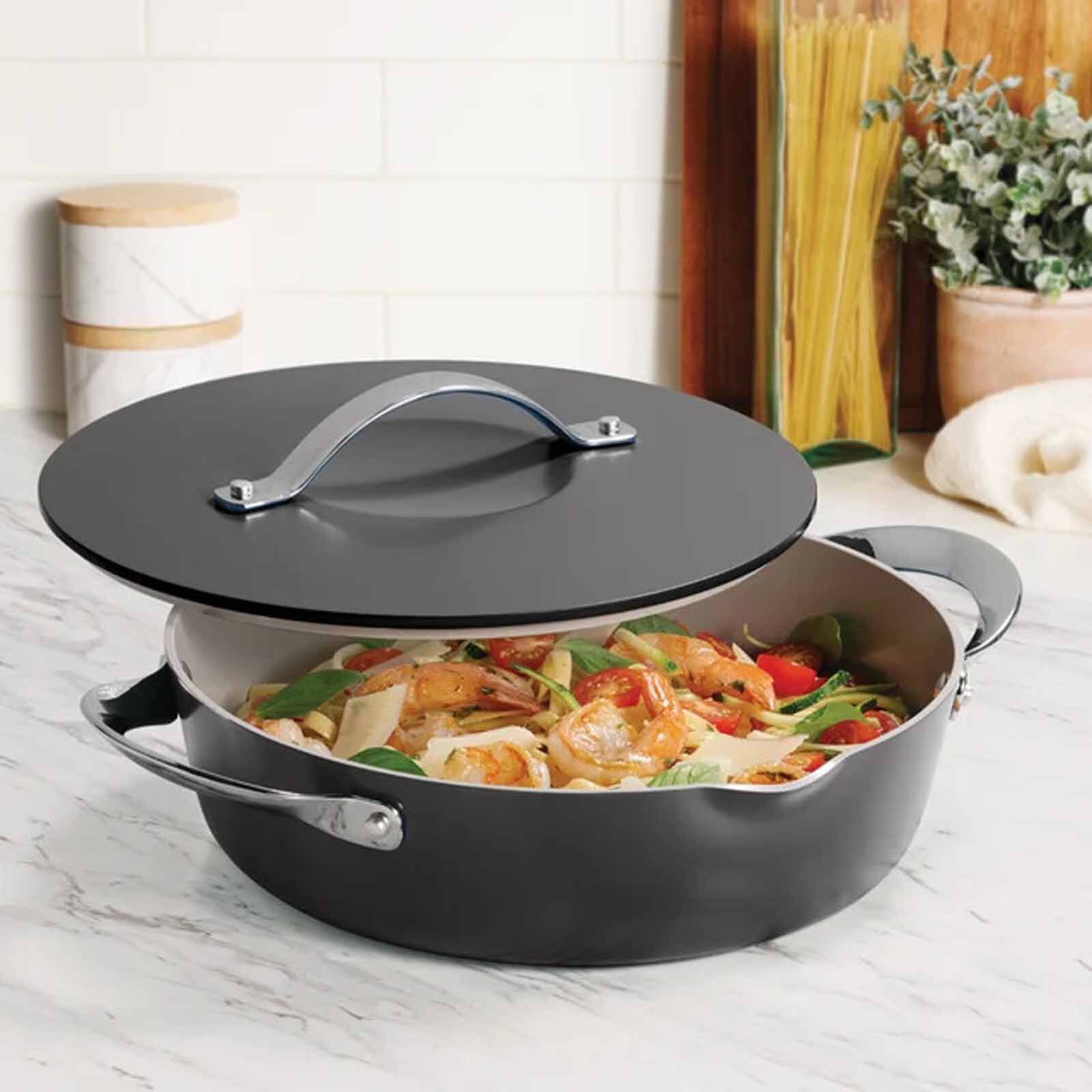 TRAMONTINA 5 Pcs Multi-purpose Pan Set 28cm / 4.0l Fiora - Grey 19584002-image 2
