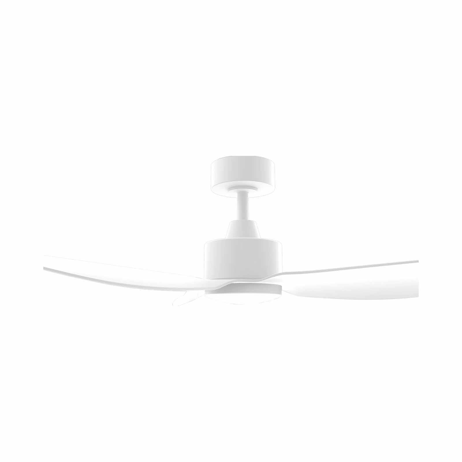 EUROPACE 46 In Dc Motor Ceiling Fan (down Rod) With Light - White ECF46R - WHWH-image 3
