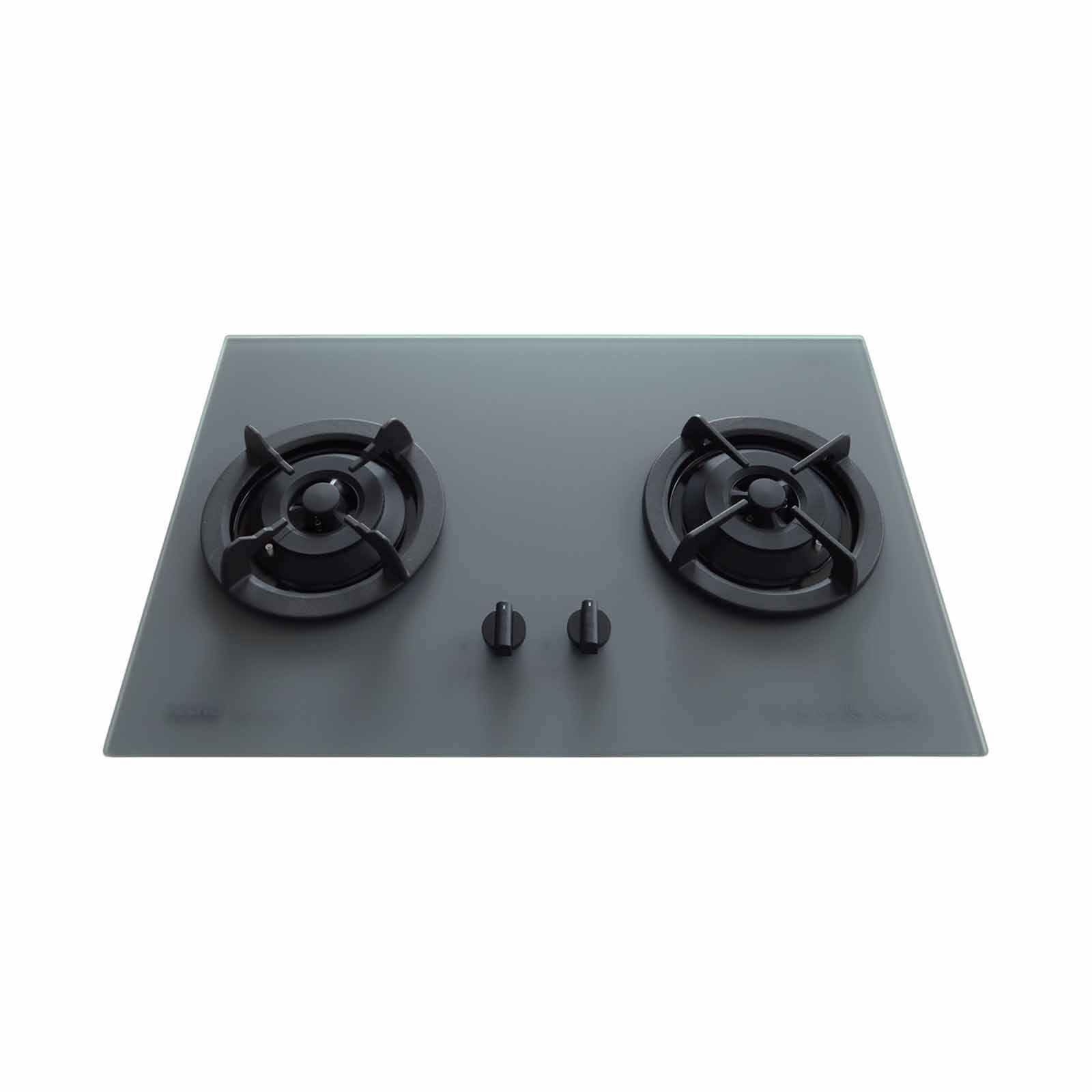 TECNO 70cm 2 Burners Tempered Glass Cooker Hob (exclude Installation) T 22TGSV MT/GY