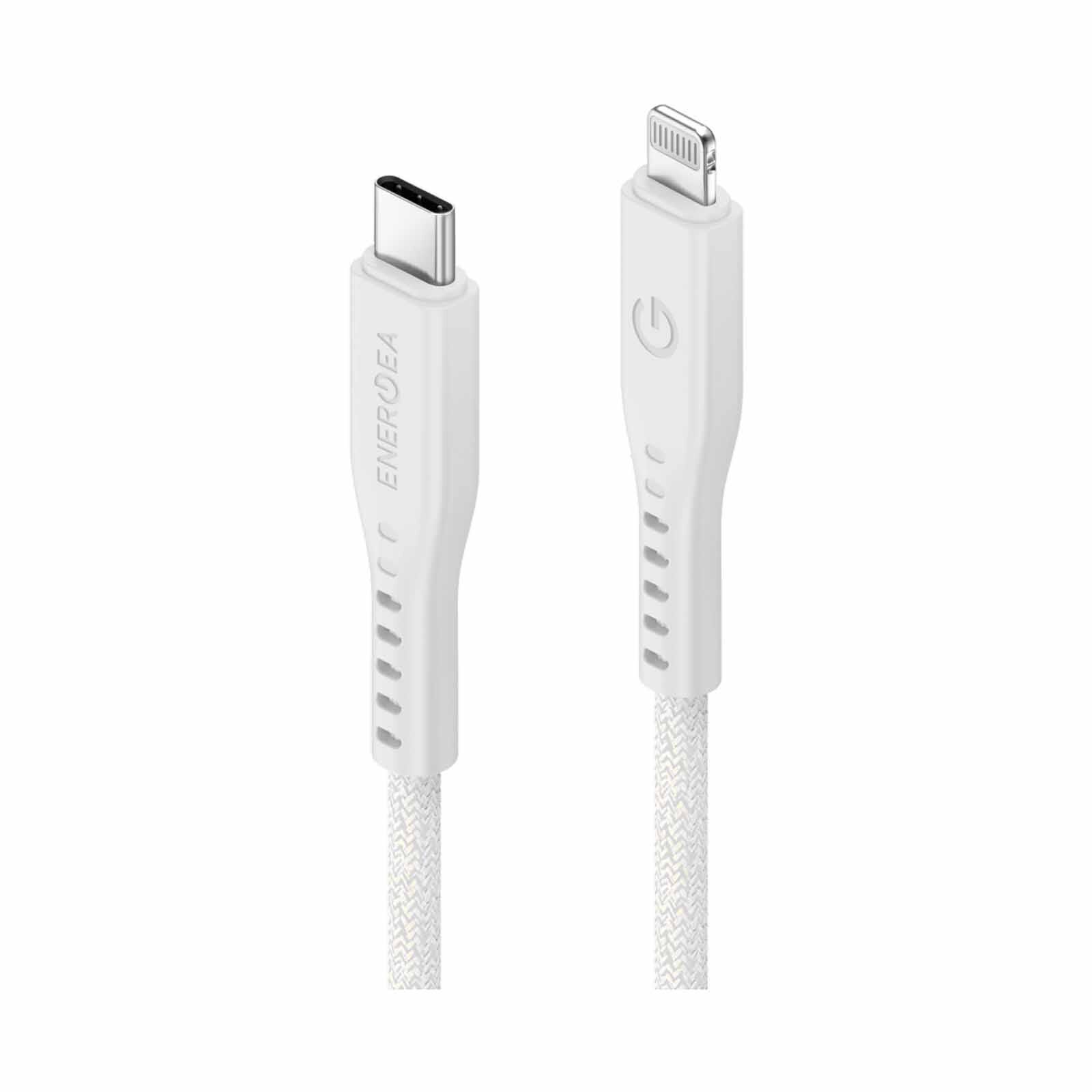 ENERGEA Flow C-l Mfi Cable 480mbps With Mct 1.5m - White CBL-FLCL-WHT150M-image 2