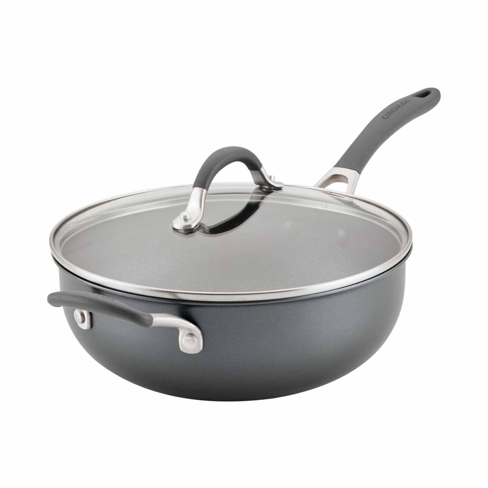 CIRCULON Scratchdefense A1 Nonstick 26cm/4.3l Covered Chef's Pan With Helper Handle 81828