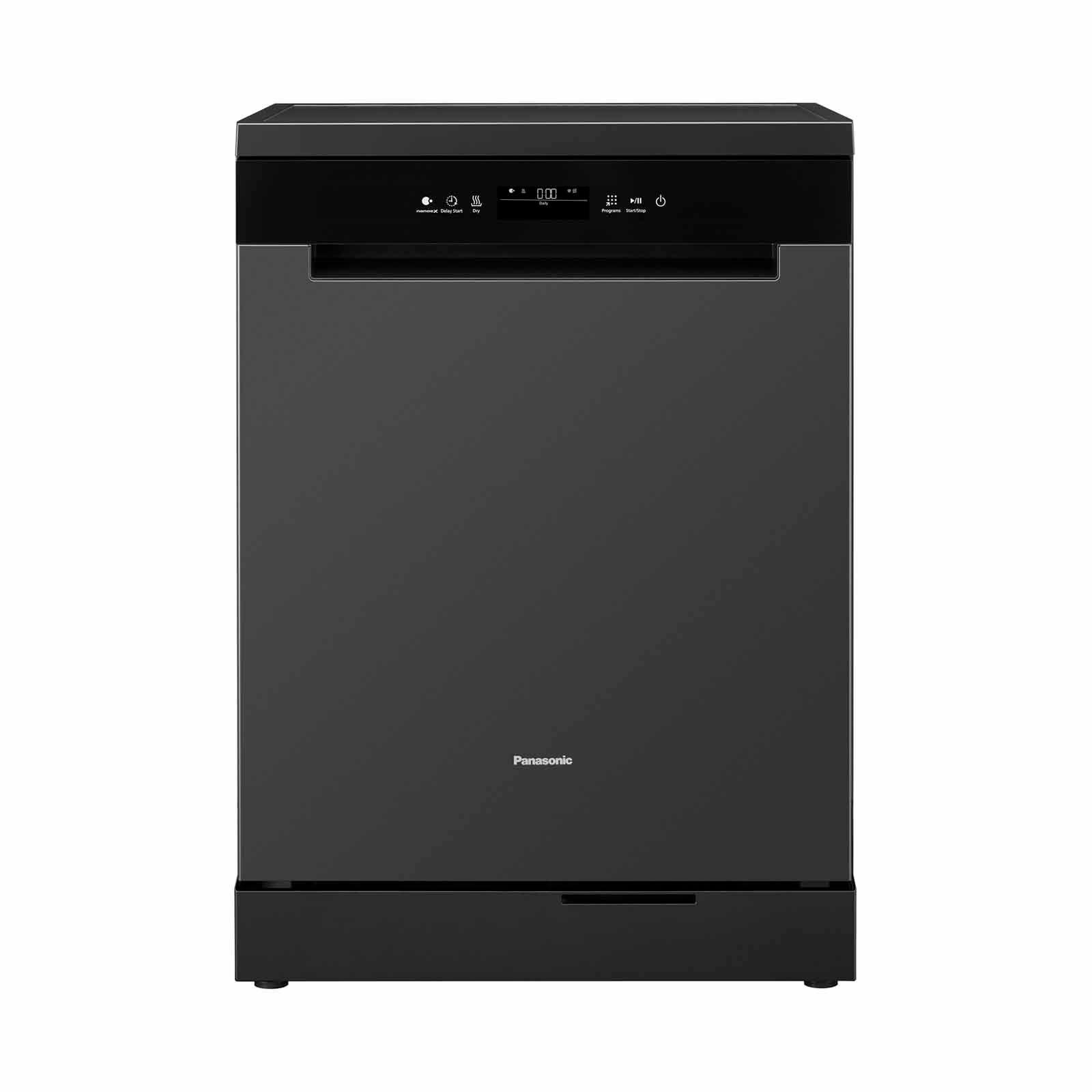 PANASONIC Free Standing Dishwasher - Black (15 Place Setting) NP-FMK16XESG-image 1