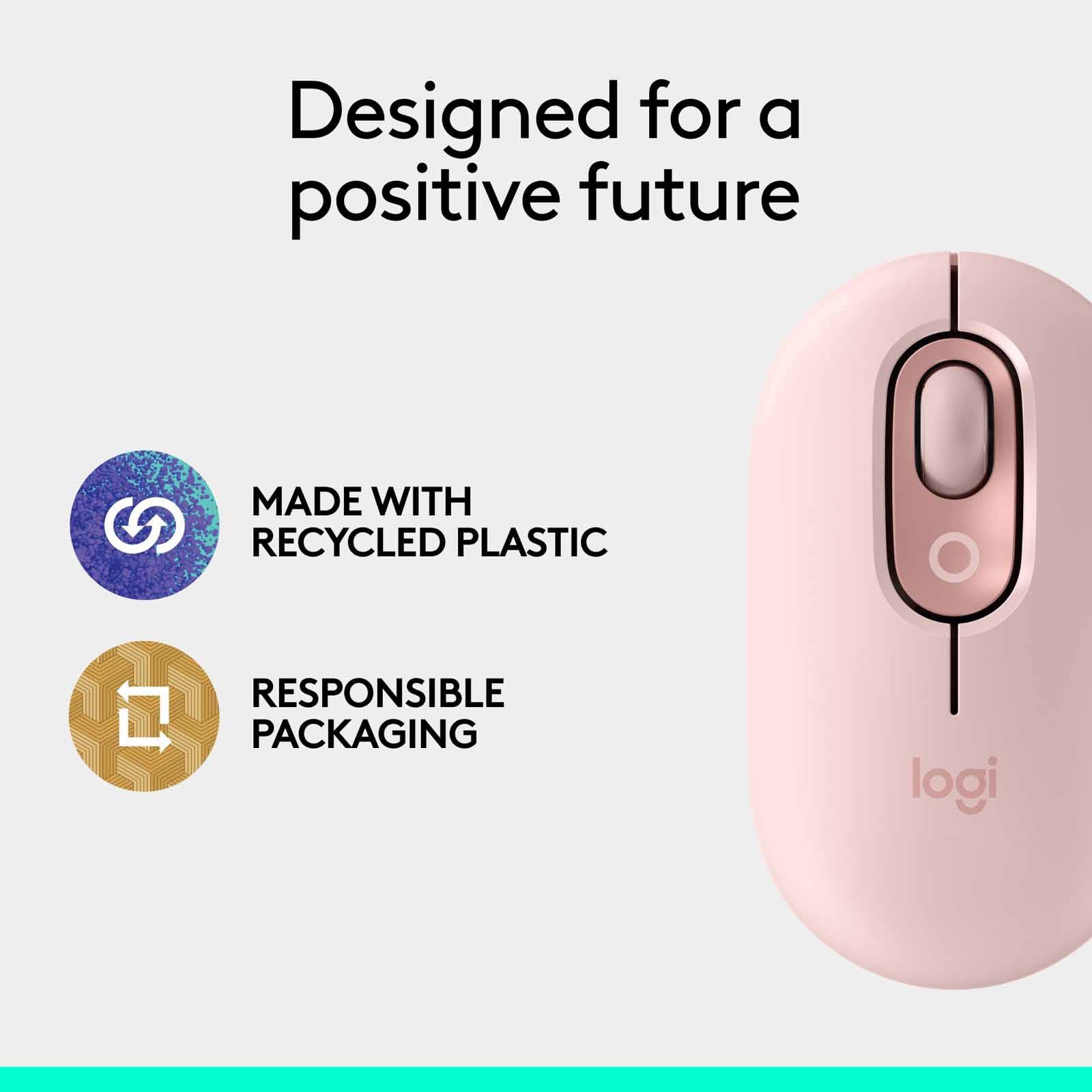 LOGITECH Pop Mouse With Emoji - Rose 910-007402-image 16